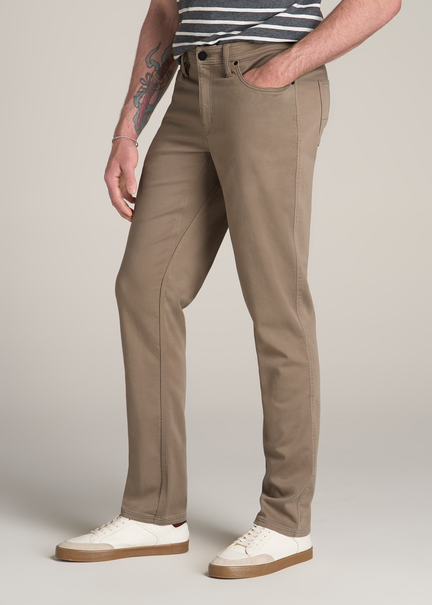 American-Tall-Men-Everyday-Comfort-Five-Pocket-Pant-Dark-Sand-side