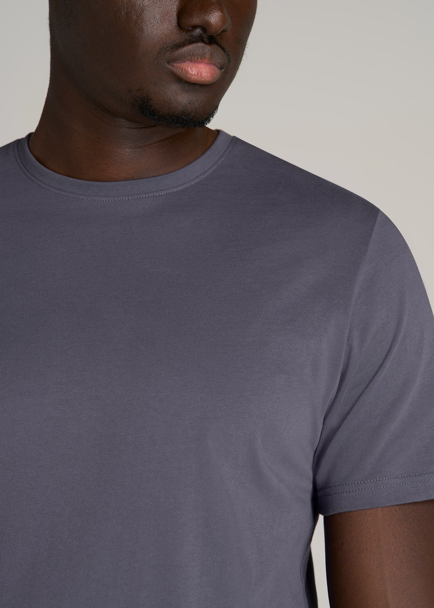 American-Tall-Men-Everyday-Cotton-Regular-Fit-Tee-Crew-Neck-Grey-Blue-detail