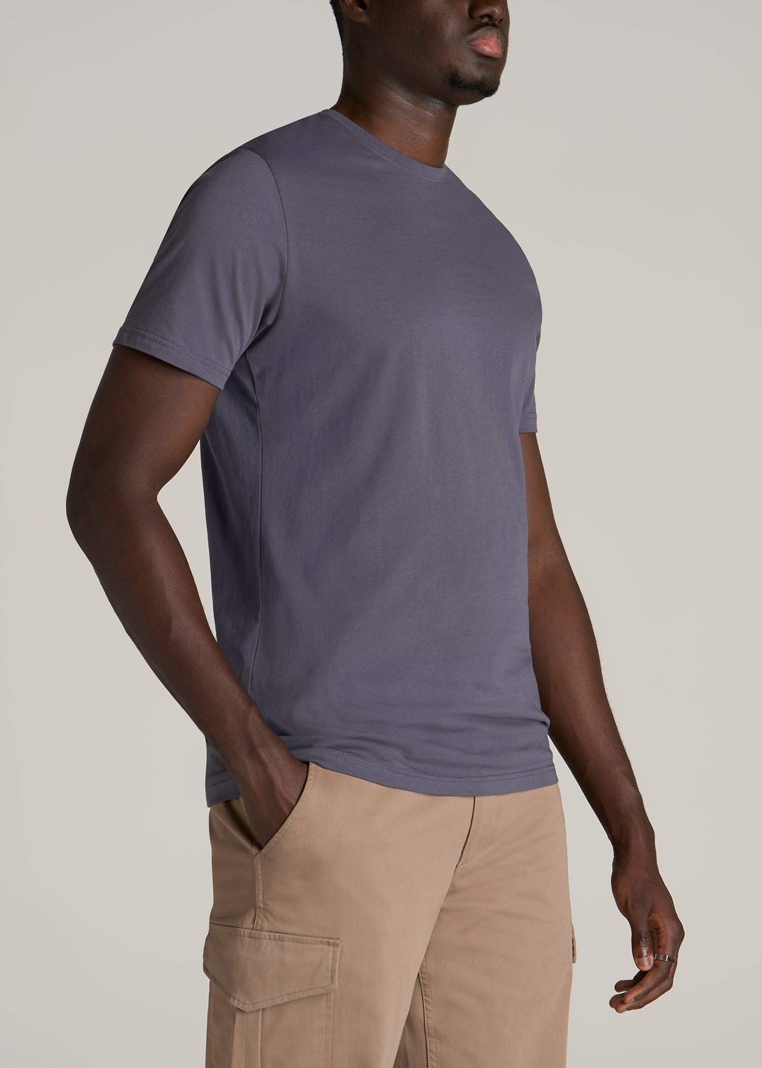 American-Tall-Men-Everyday-Cotton-Regular-Fit-Tee-Crew-Neck-Grey-Blue-side