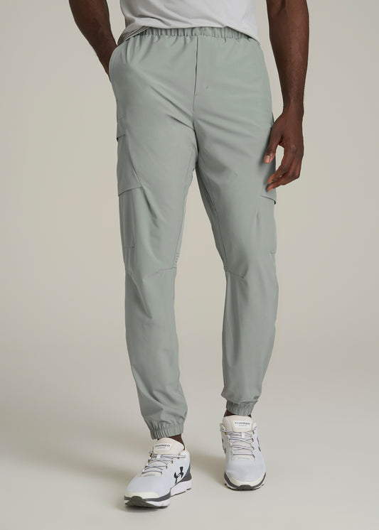 Featherweight Cargo Training Jogger for Tall Men in Seagrass