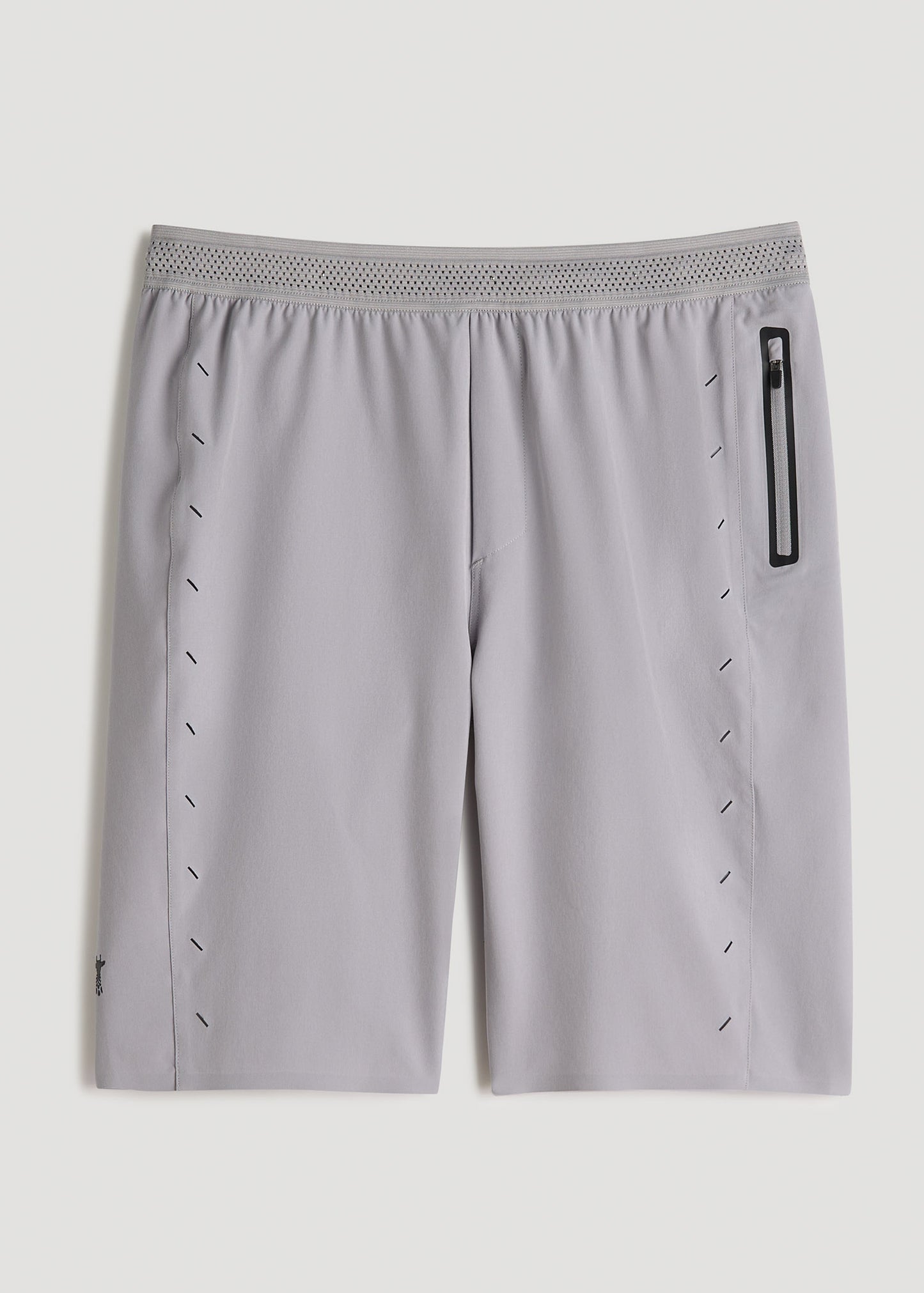 Featherweight Perforated Training Shorts for Tall Men in Olive