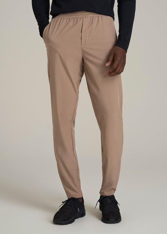 Featherweight Running Pant for Tall Men in Dark Sand