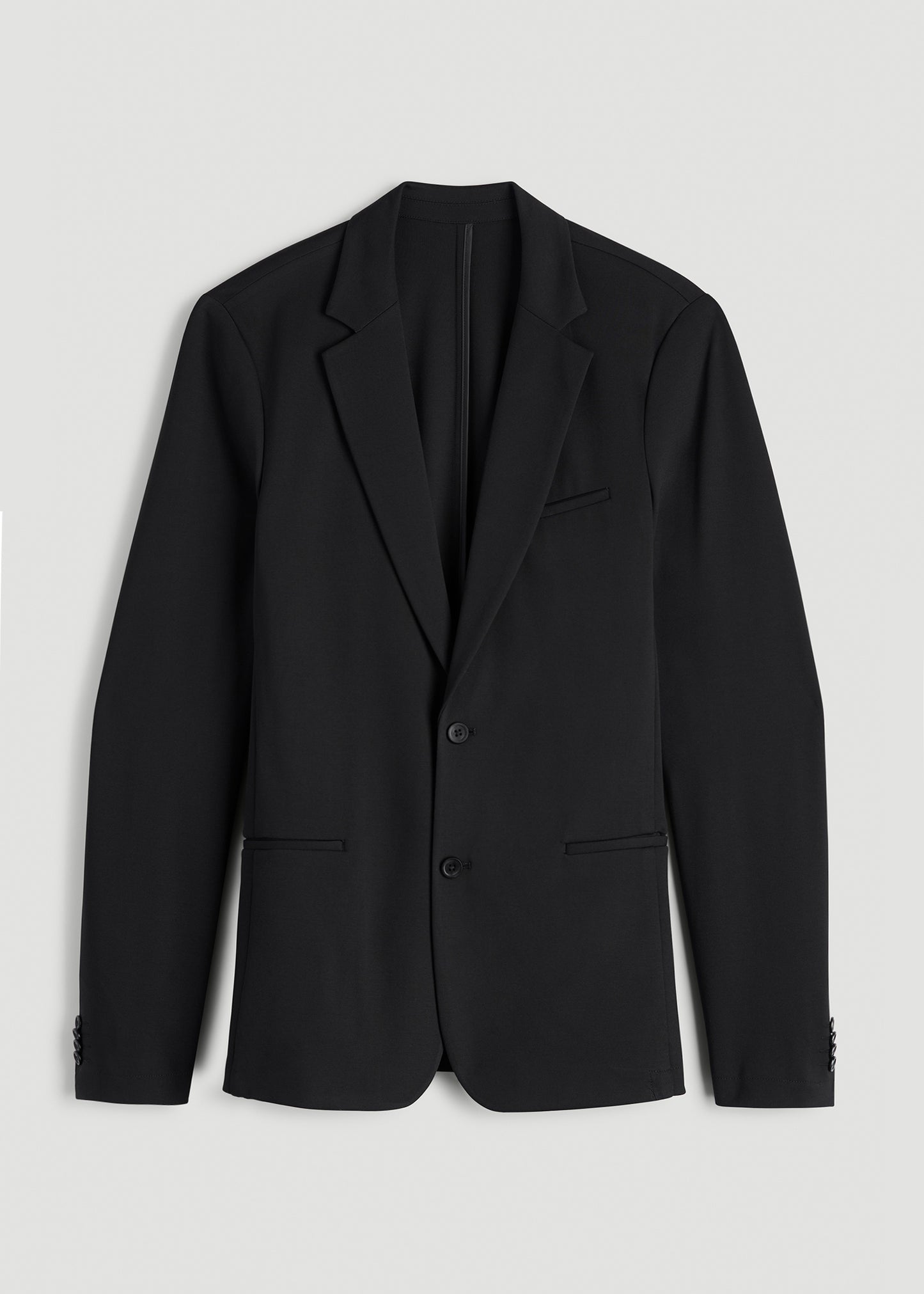 Flex Tech Suit Jacket for Tall Men in Black