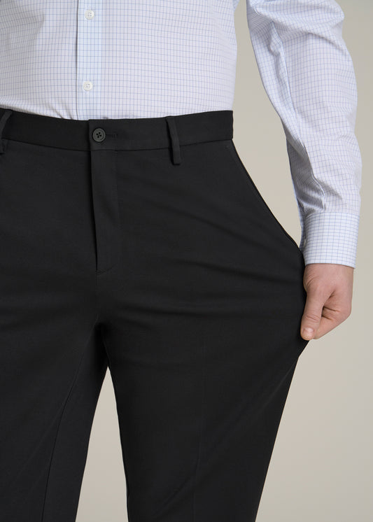 Flex Tech Suit Pants for Tall Men in Black