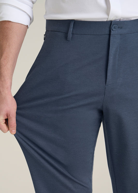 Flex Tech Suit Pants for Tall Men in Medium Blue Nailhead