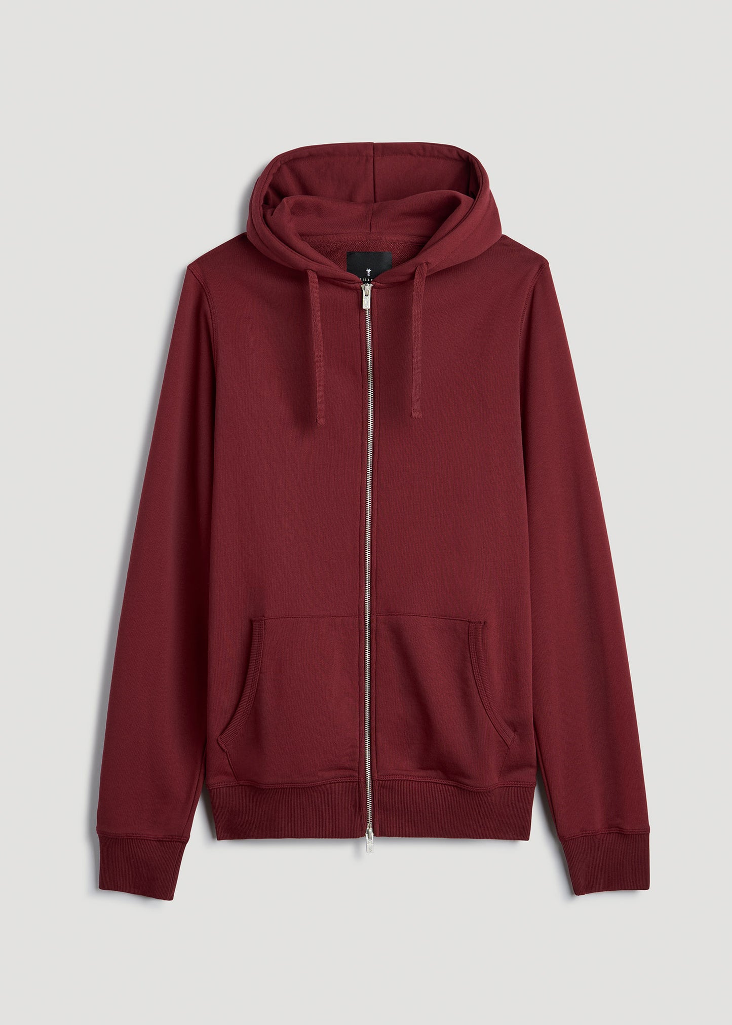 Wearever 2.0 French Terry Full-Zip Hoodie for Tall Men in Red Ochre