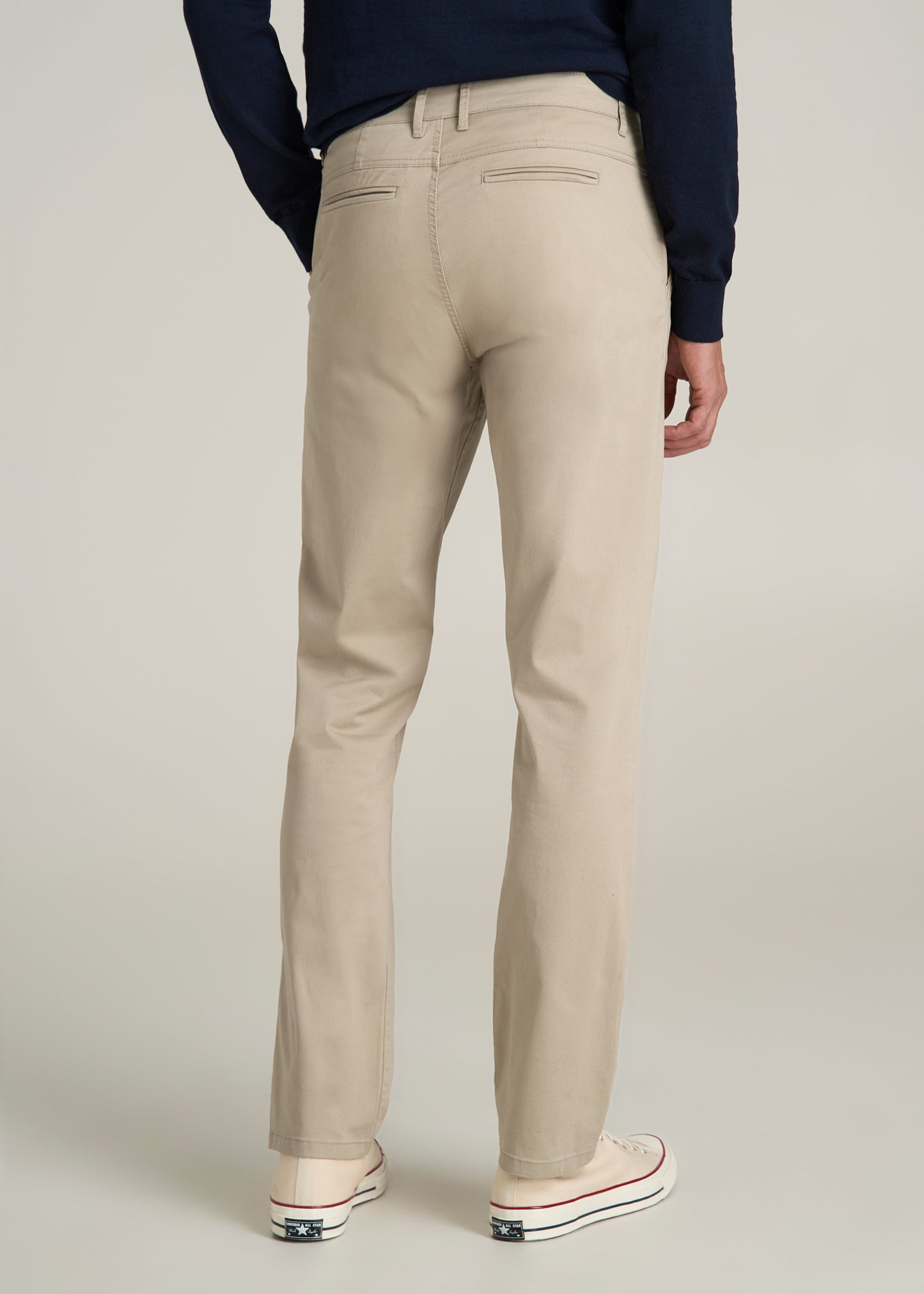 J1 STRAIGHT Leg Chinos in Desert Khaki - Pants for Tall Men