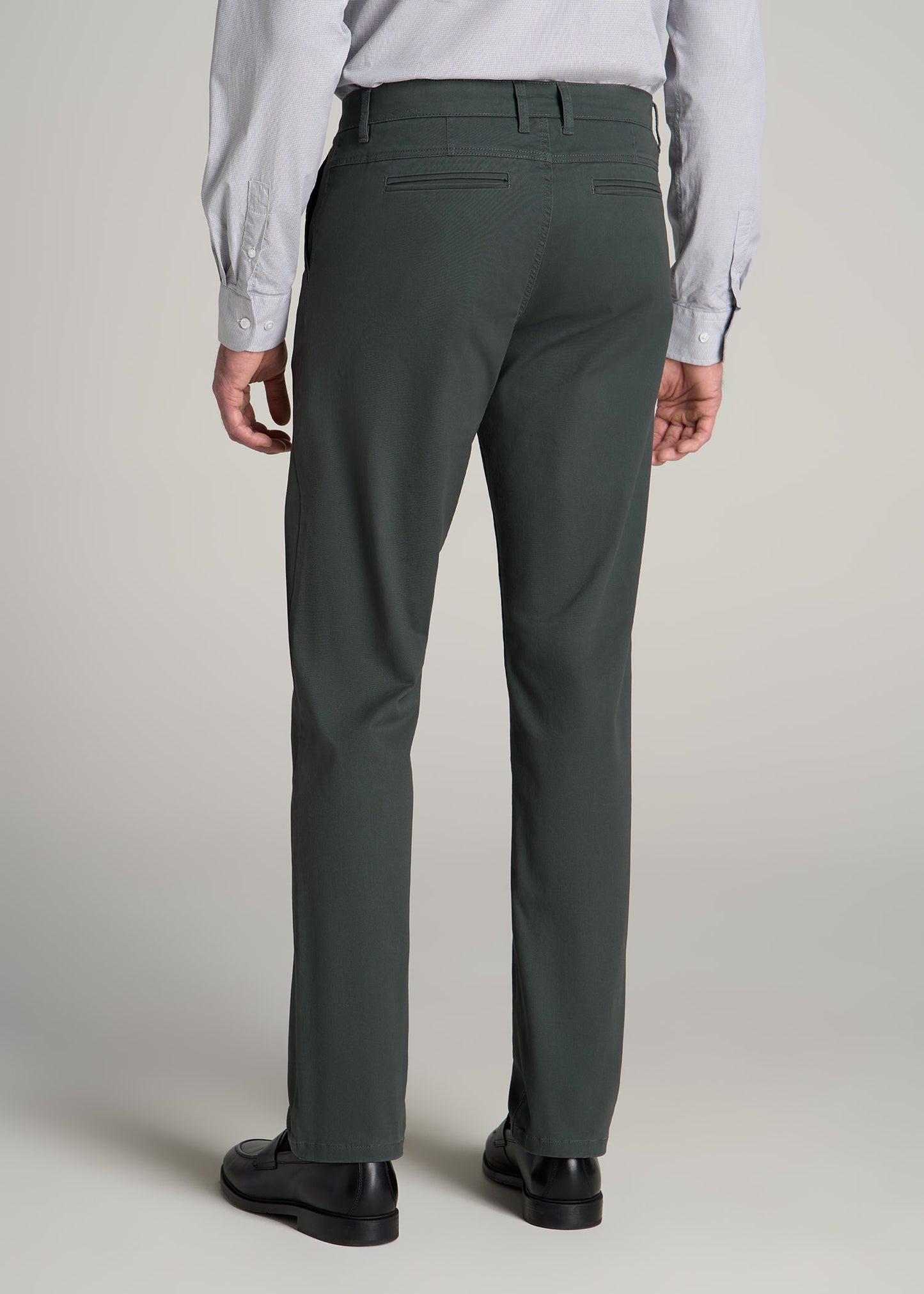 J1 STRAIGHT Leg Chinos in Soft Green - Pants for Tall Men