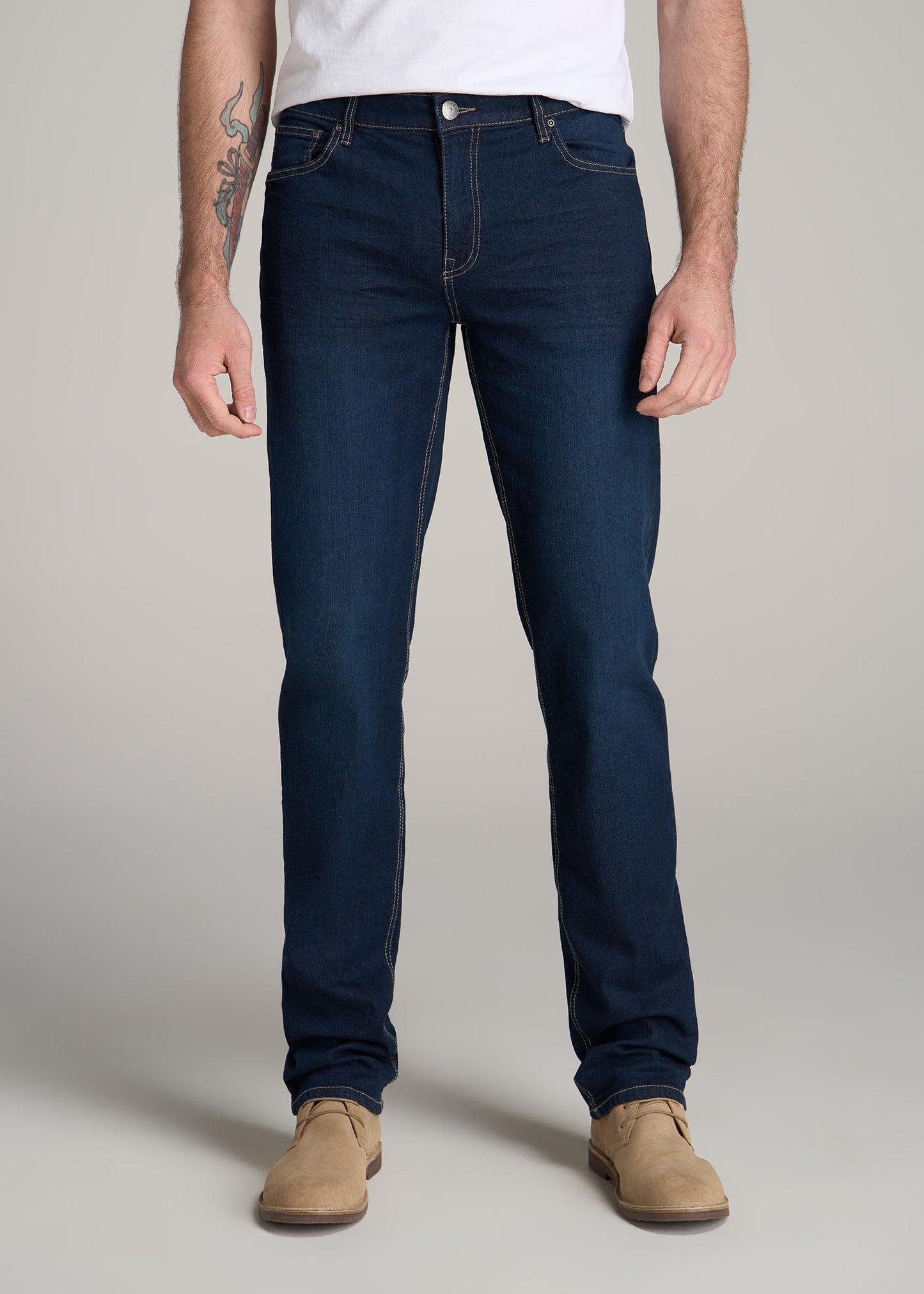 J1 STRAIGHT LEG Jeans for Tall Men in Blue Steel