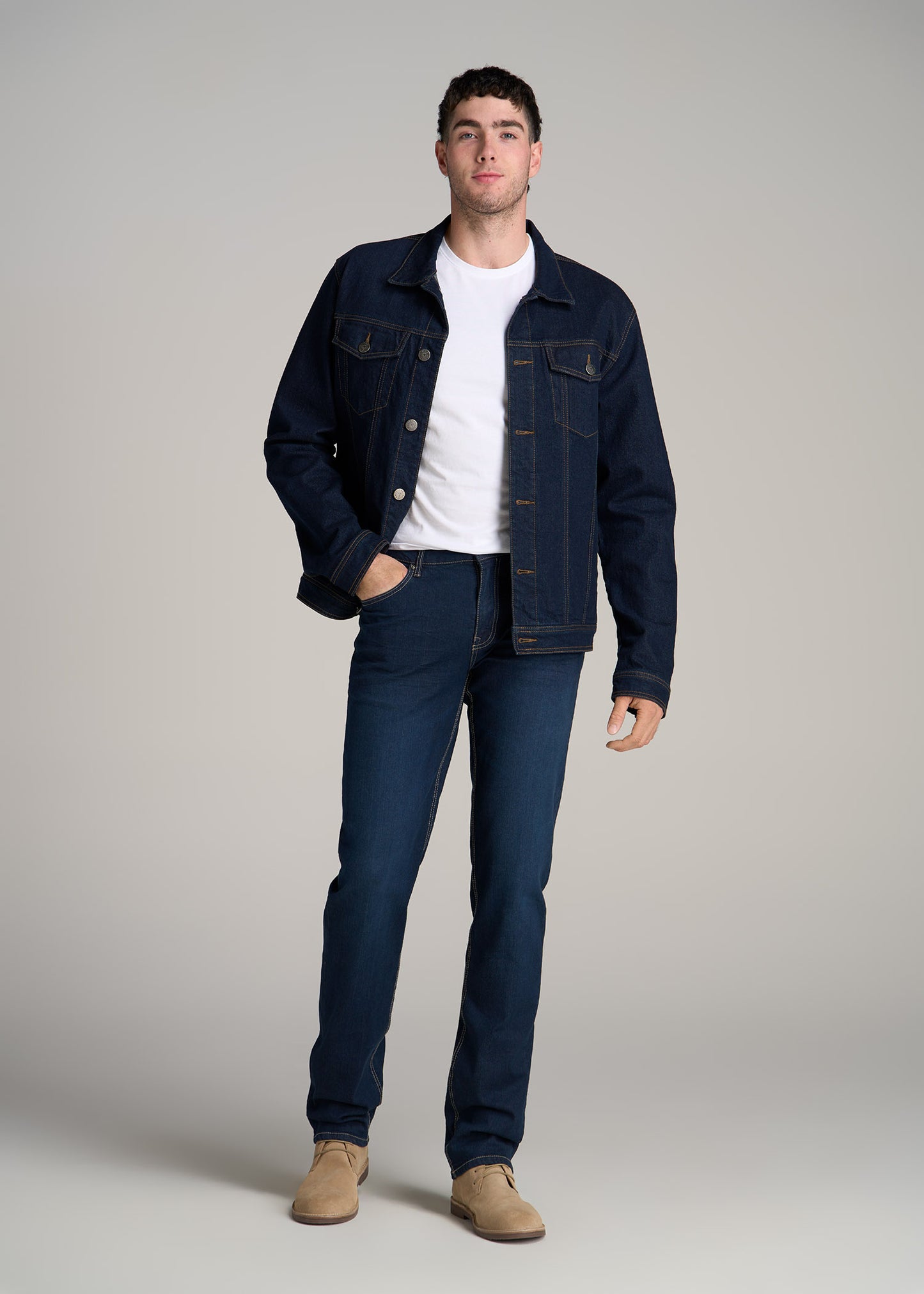 J1 STRAIGHT LEG Jeans for Tall Men in Blue Steel