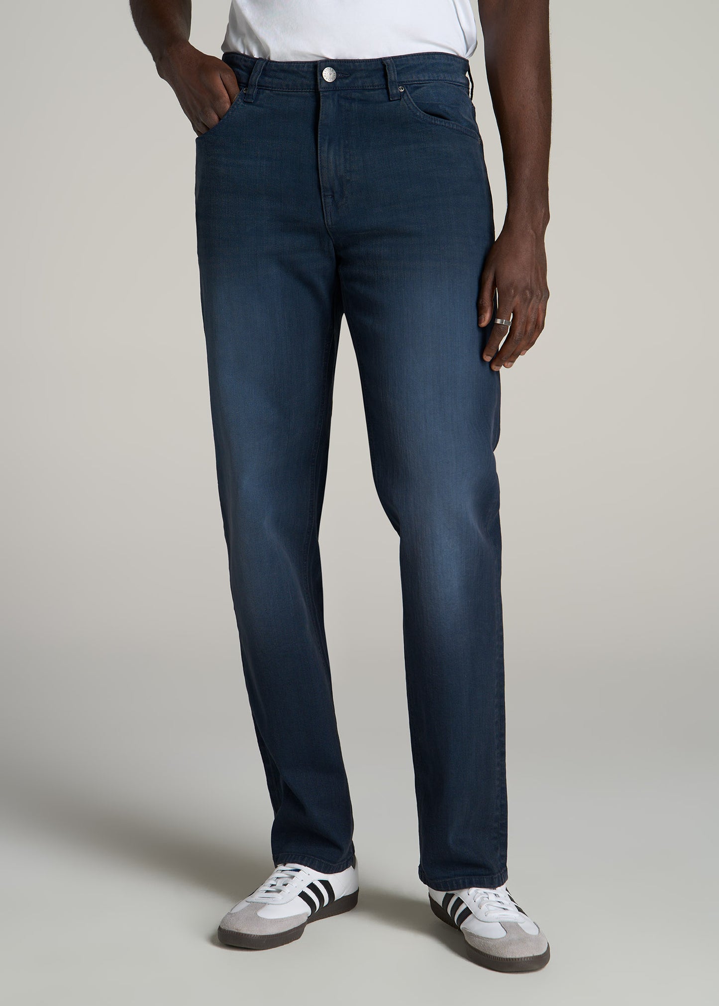 J1 STRAIGHT LEG Jeans for Tall Men in Faded Blue Black