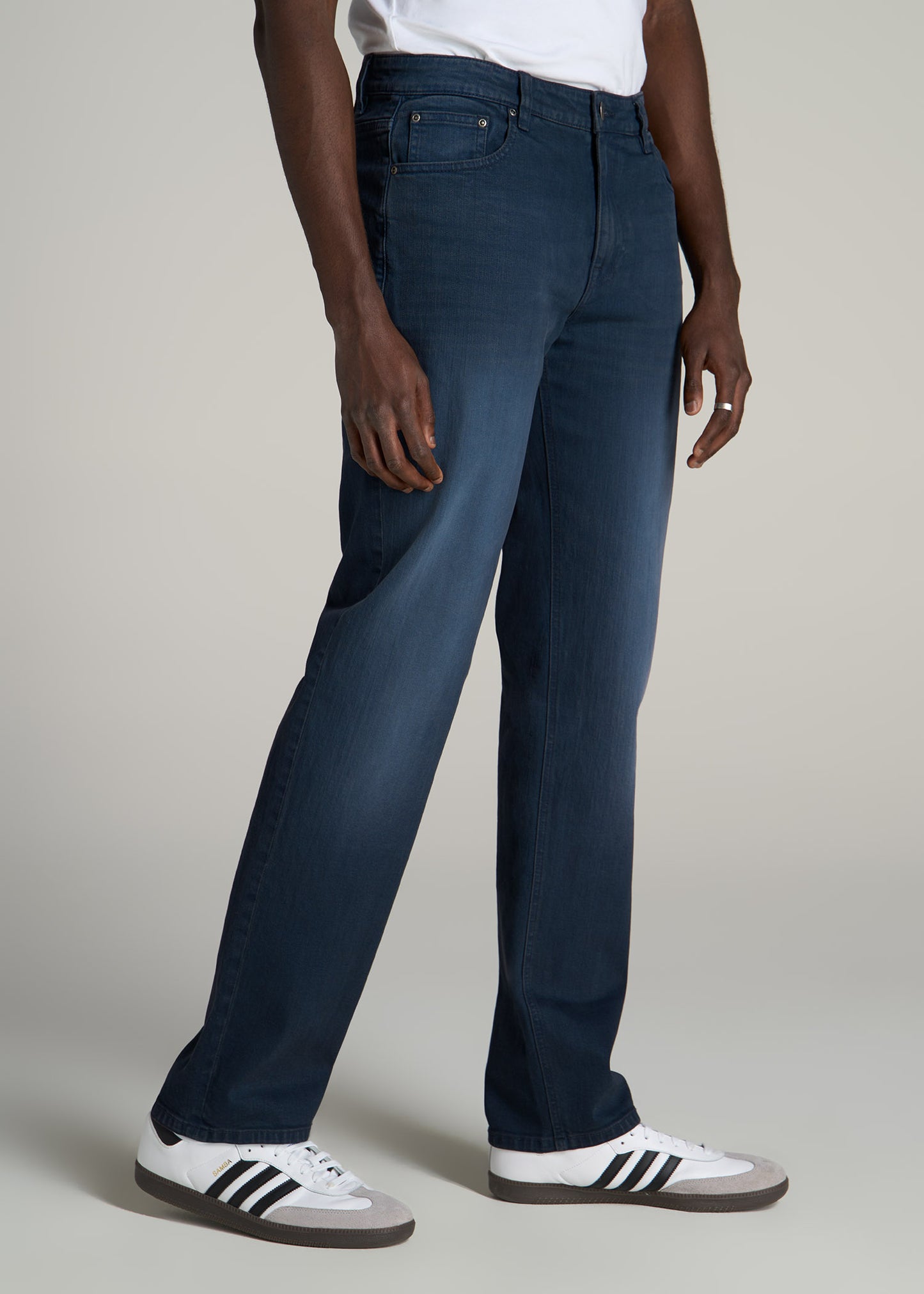 J1 STRAIGHT LEG Jeans for Tall Men in Faded Blue Black