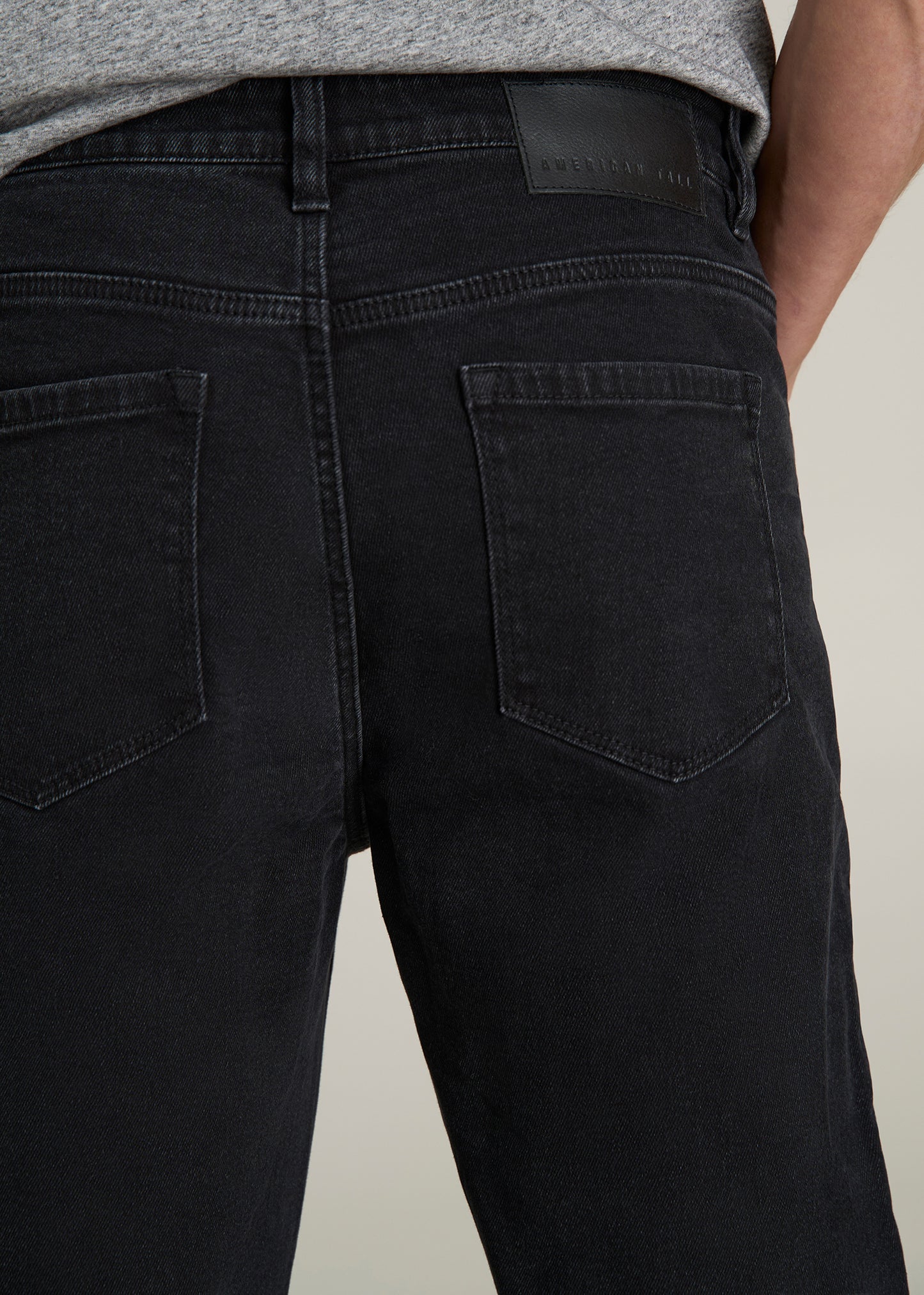 J1 STRAIGHT LEG Jeans for Tall Men in Onyx Black Wash