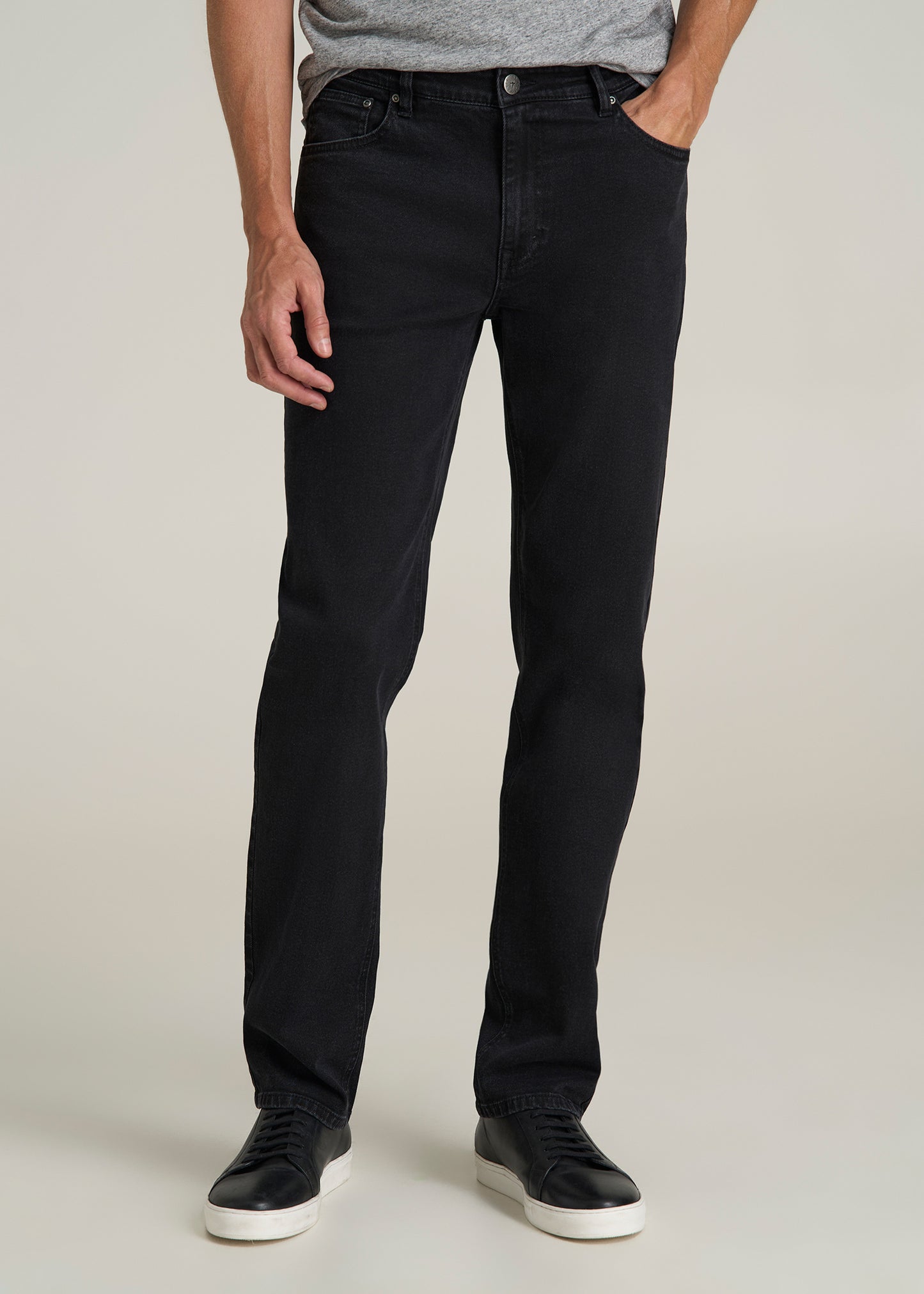 J1 STRAIGHT LEG Jeans for Tall Men in Onyx Black Wash