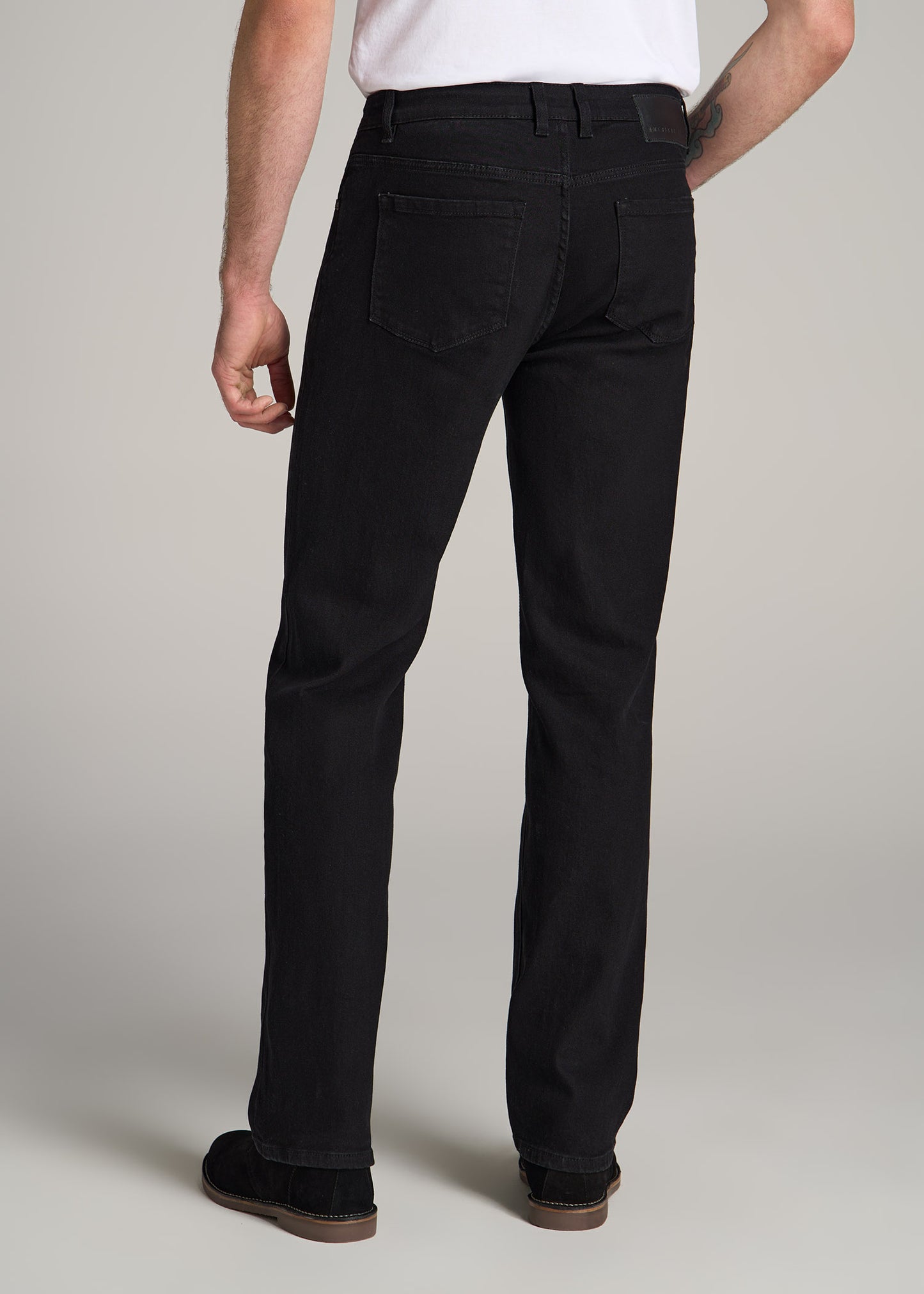 J1 STRAIGHT LEG Jeans for Tall Men in Black