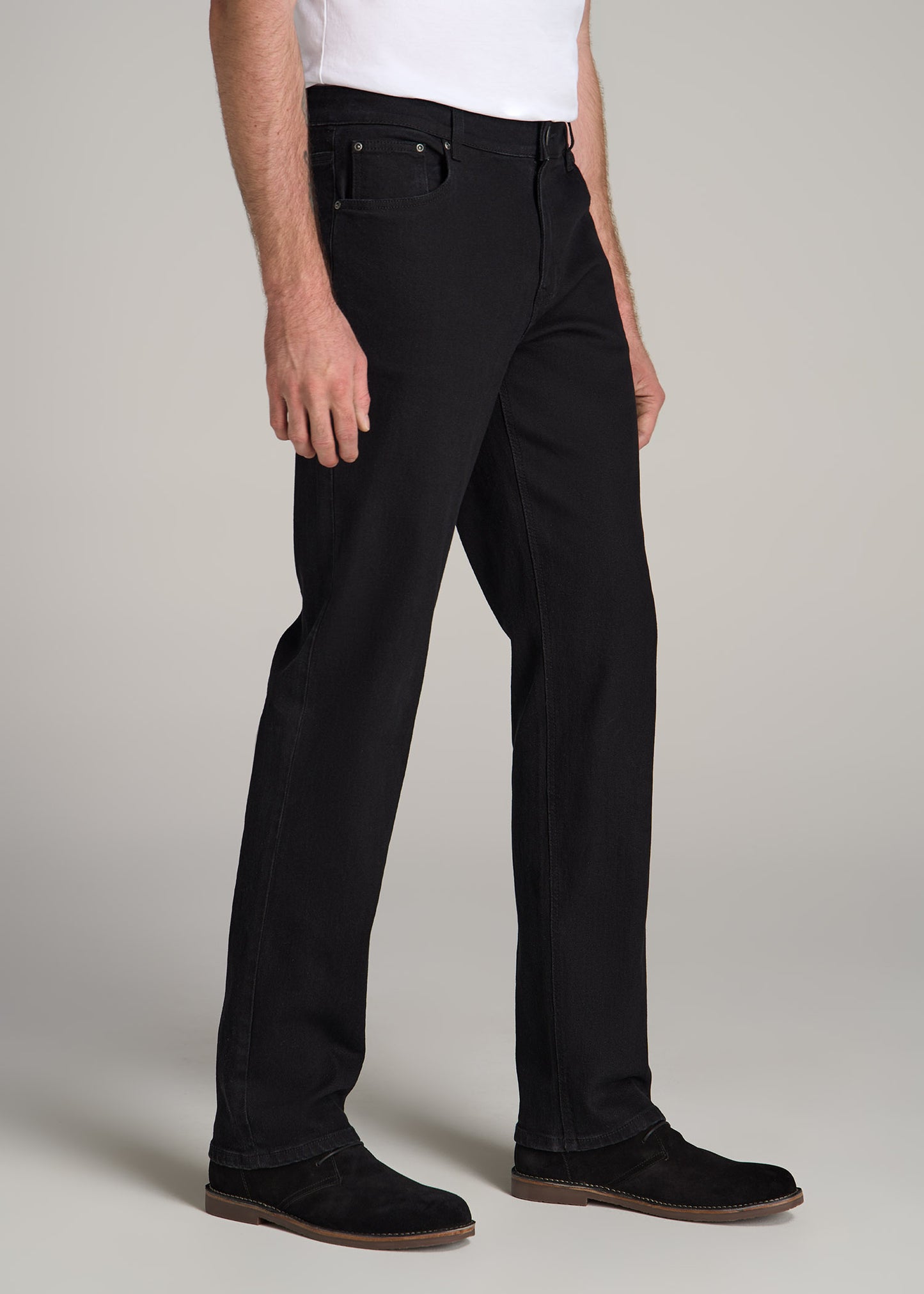 J1 STRAIGHT LEG Jeans for Tall Men in Black