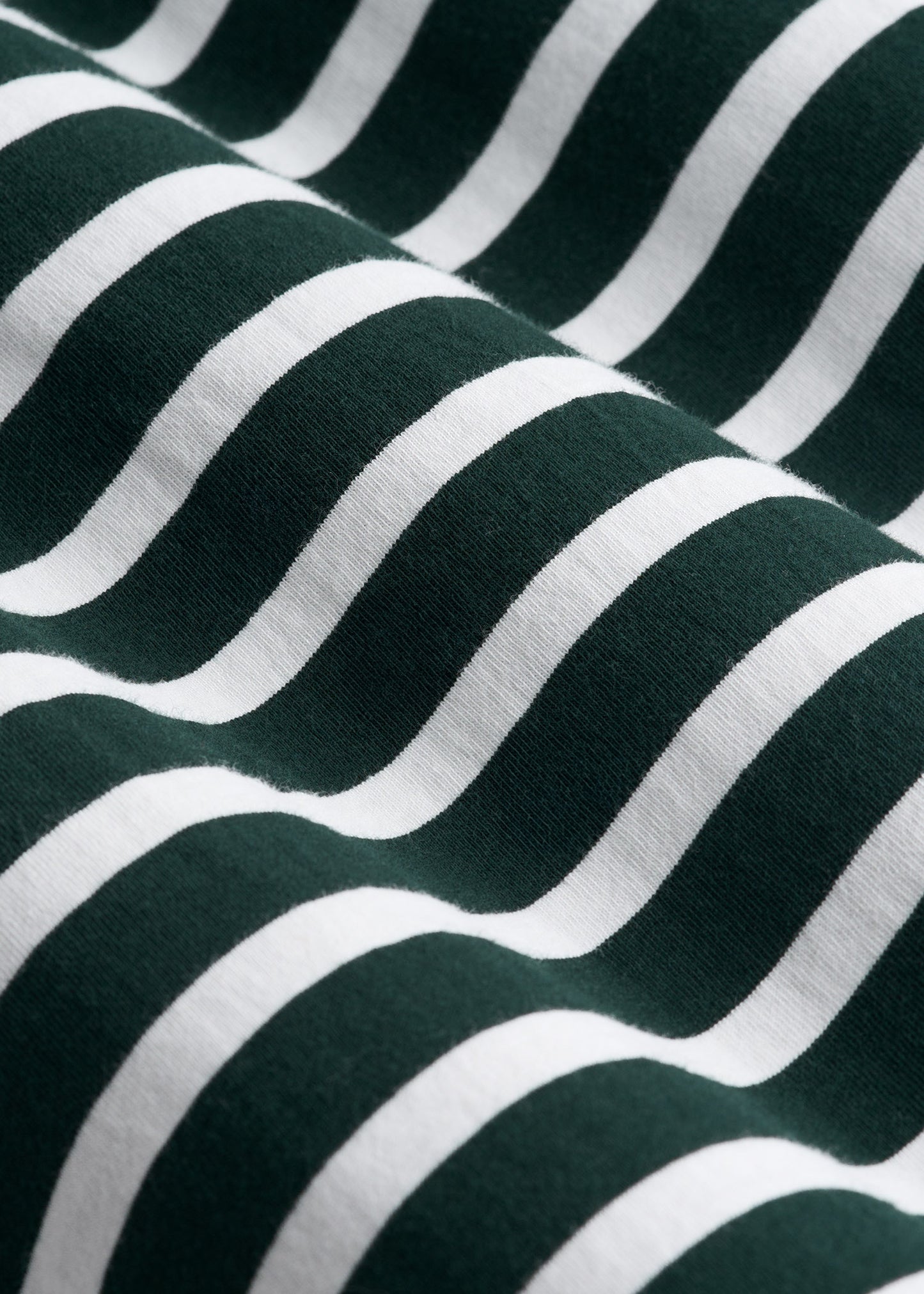 Long Sleeve Striped Tall Men's Tee in Emerald and White Stripe