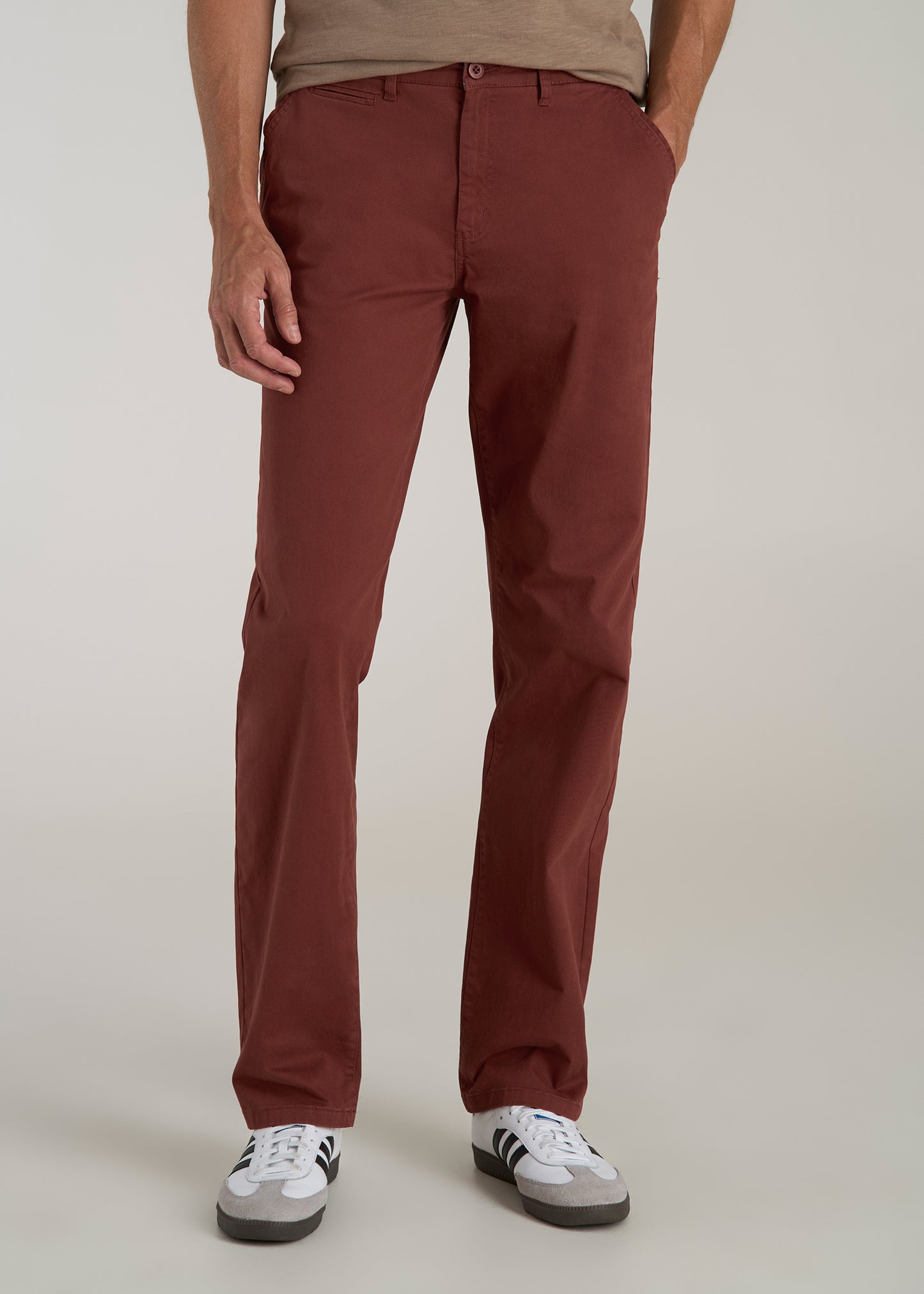 Mason RELAXED Chinos in Intense Rust - Pants for Tall Men