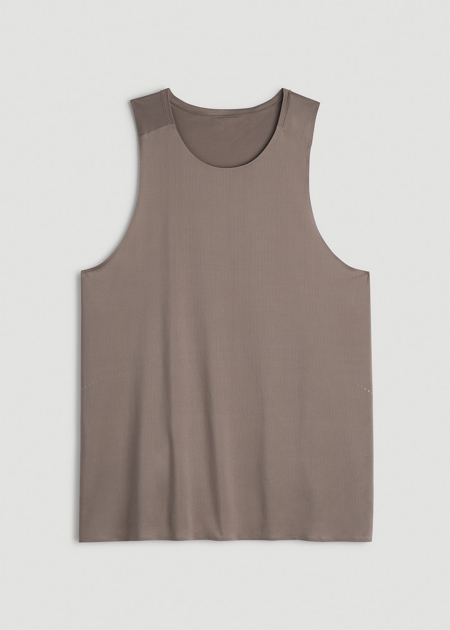 Perforated Training Singlet for Tall Men in Portobello