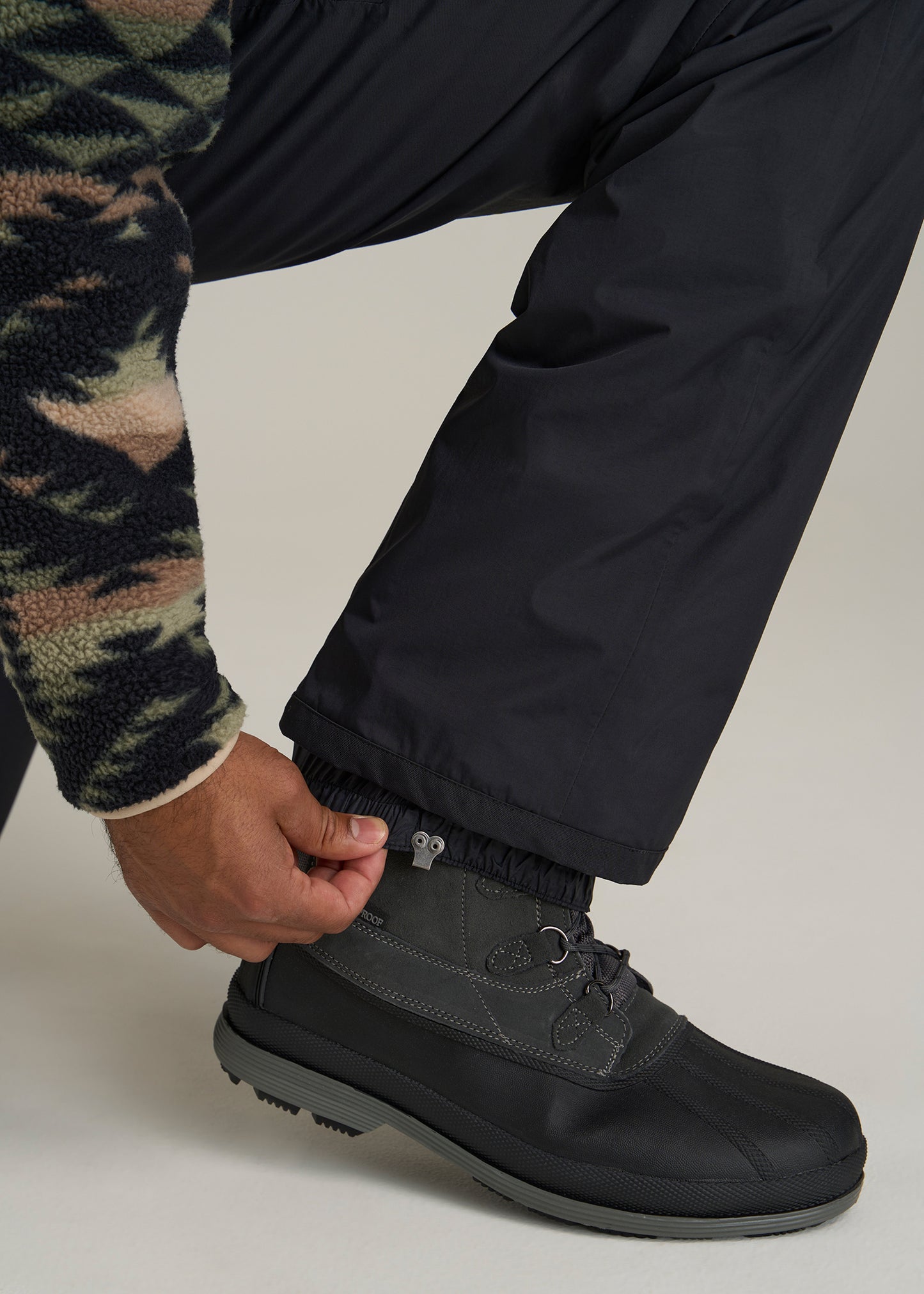 Snow Pants for Tall Men in Black