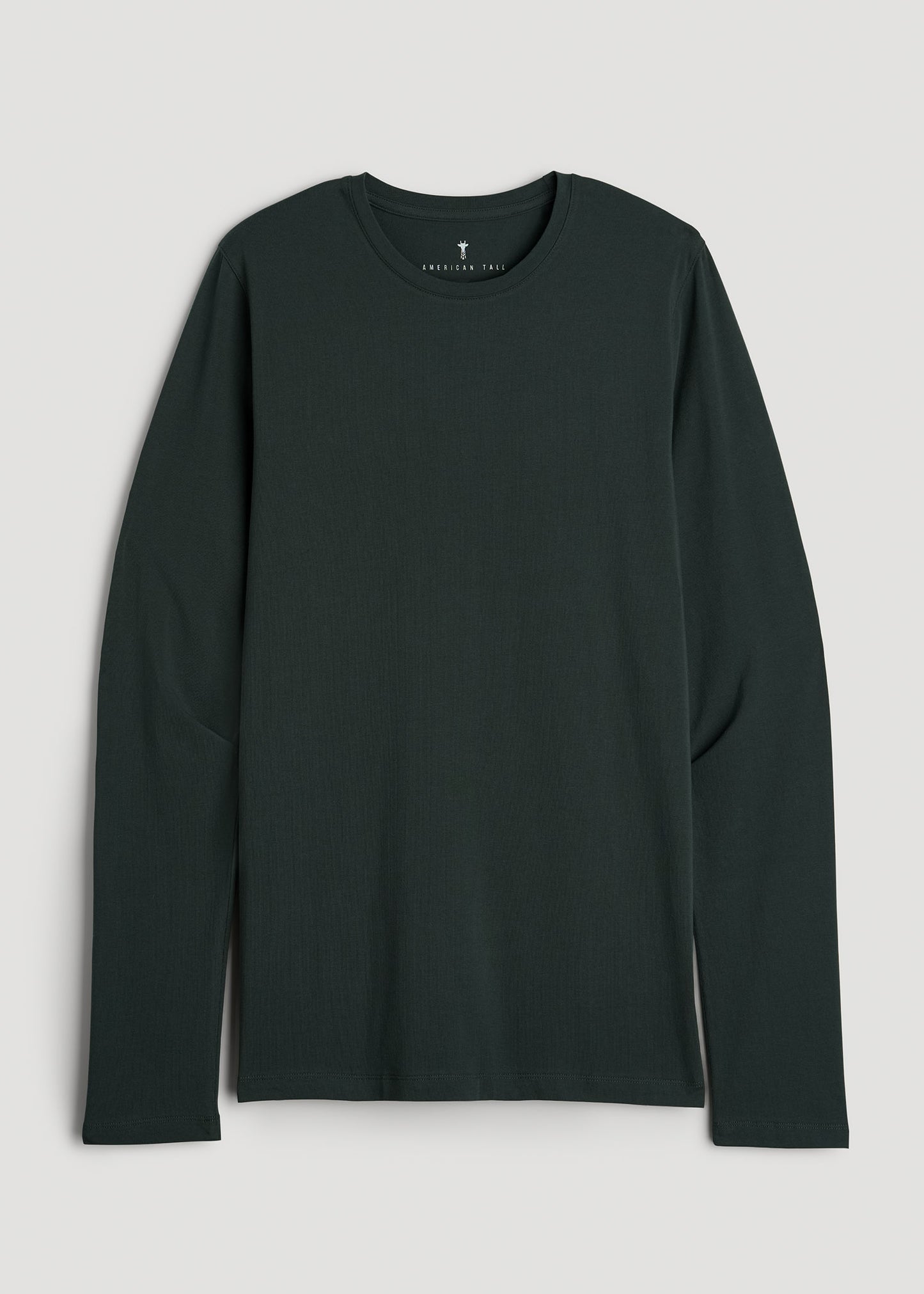 The Essential MODERN-FIT Crewneck Long Sleeve Tall Men's Tee in Pine Grove