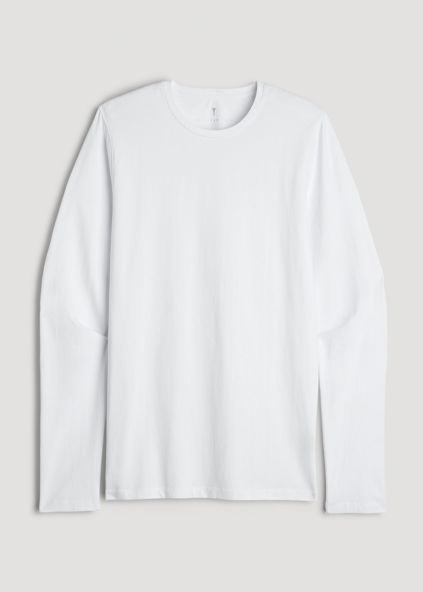 The Essential MODERN-FIT Crewneck Long Sleeve Tall Men's Tee in White