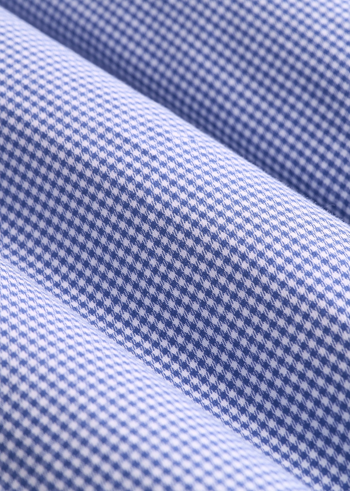 Oskar Button-Up Dress Shirt for Tall Men in Cobalt Mini Check