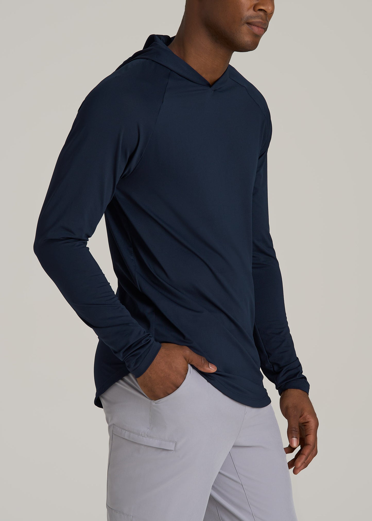 Men's A.T. Performance Training Tall Hoodie in Evening Blue