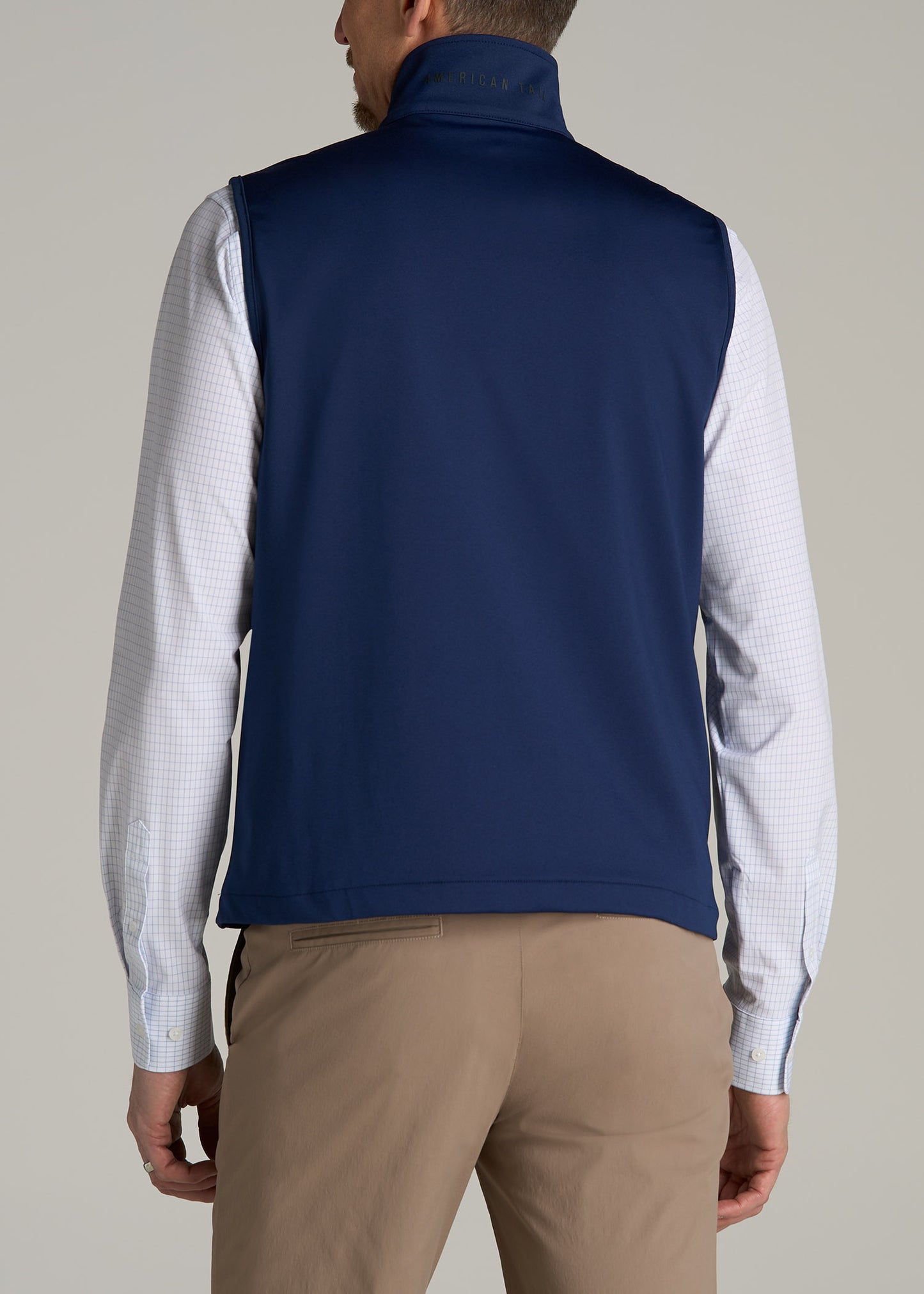 Performance Vest for Tall Men in Blue Mix