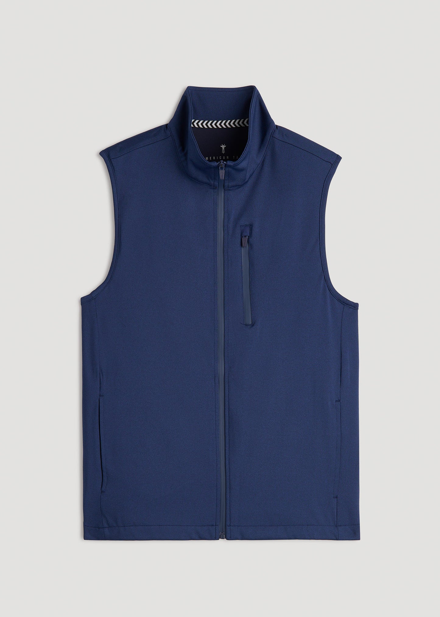 Performance Vest for Tall Men in Light Grey Mix