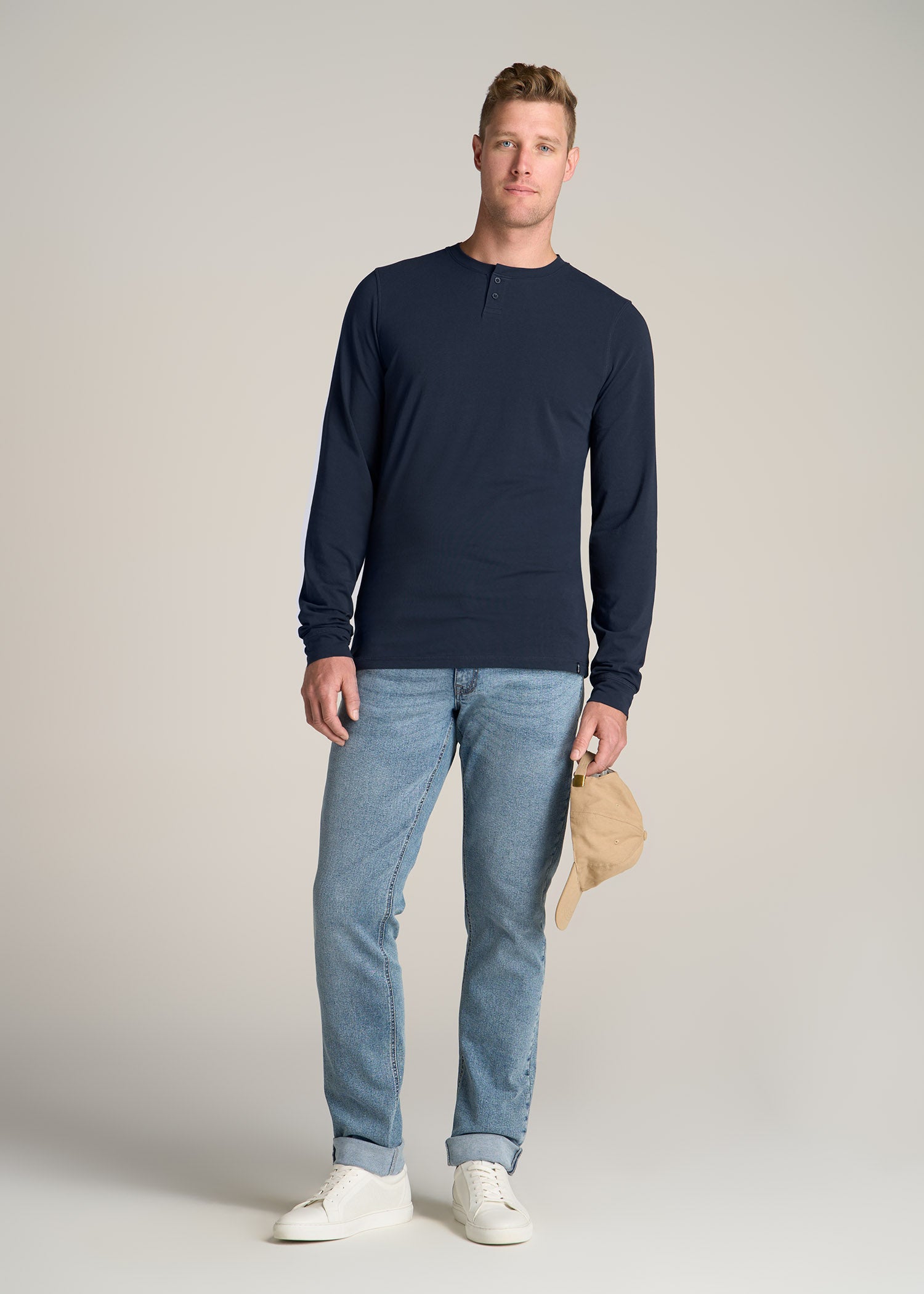 American-Tall-Men-Pima-Stretch-Knit-Henley-Evening-Blue-full