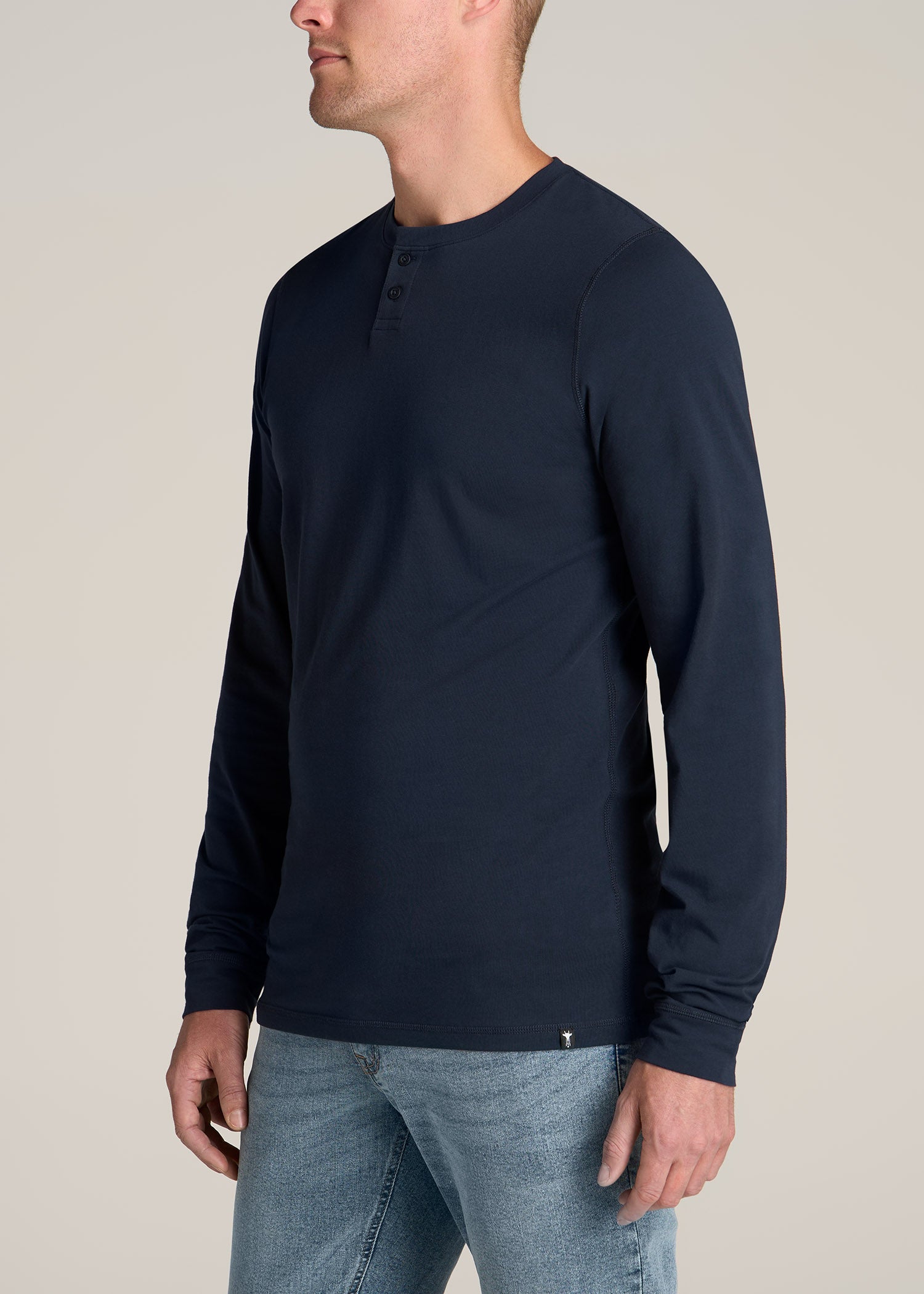 American-Tall-Men-Pima-Stretch-Knit-Henley-Evening-Blue-side