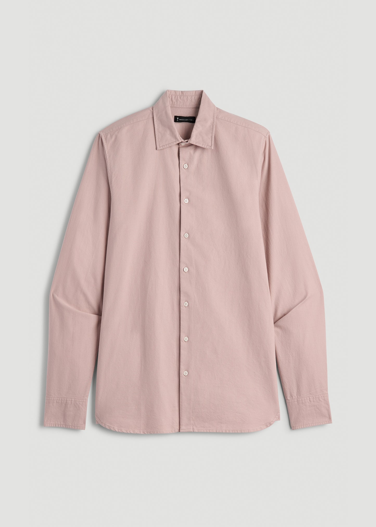 Pinpoint Oxford Shirt for Tall Men in Desert Rose