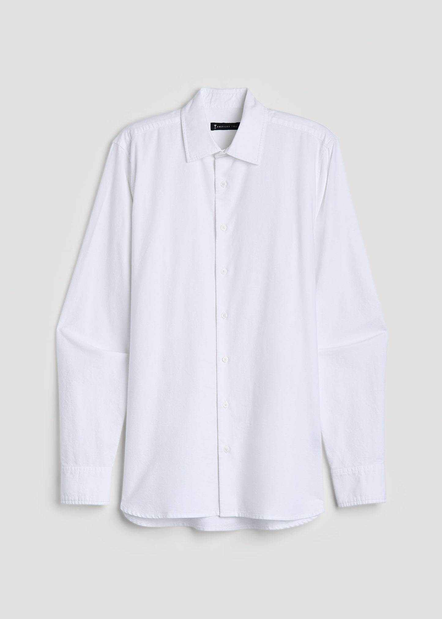 Pinpoint Oxford Shirt for Tall Men in White