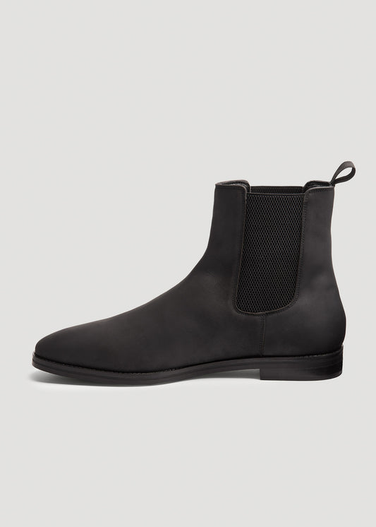 Tall Men's Pull-On Boots in Vintage Black