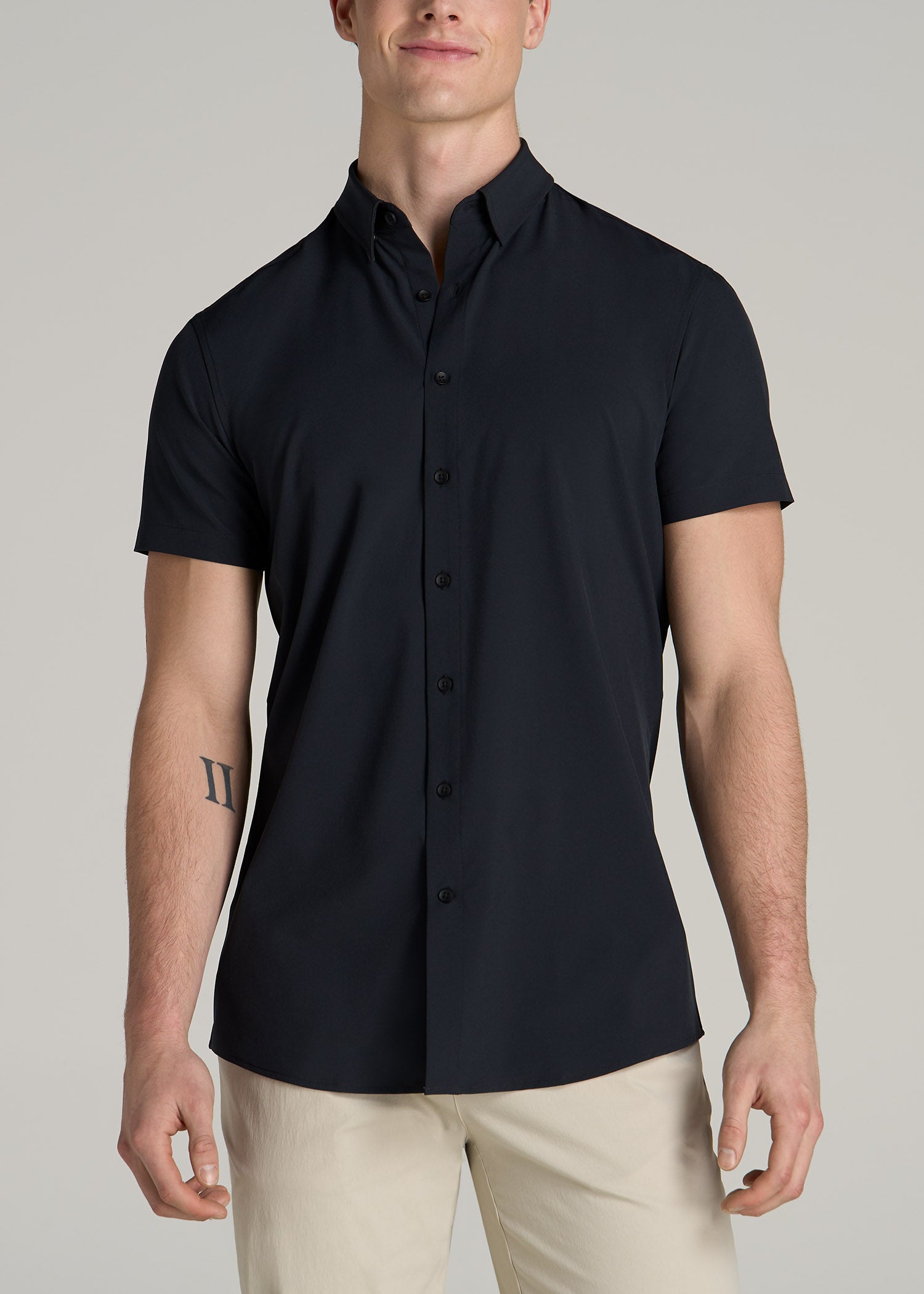 Short Sleeve Button Shirts for Tall Men