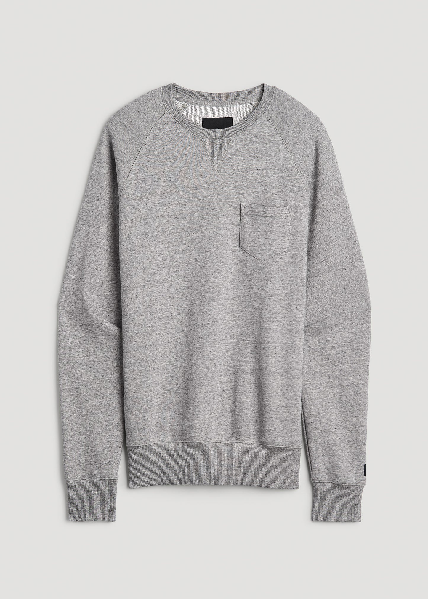 Wearever 2.0 French Terry Crewneck Sweatshirt for Tall Men in Heathered Grey