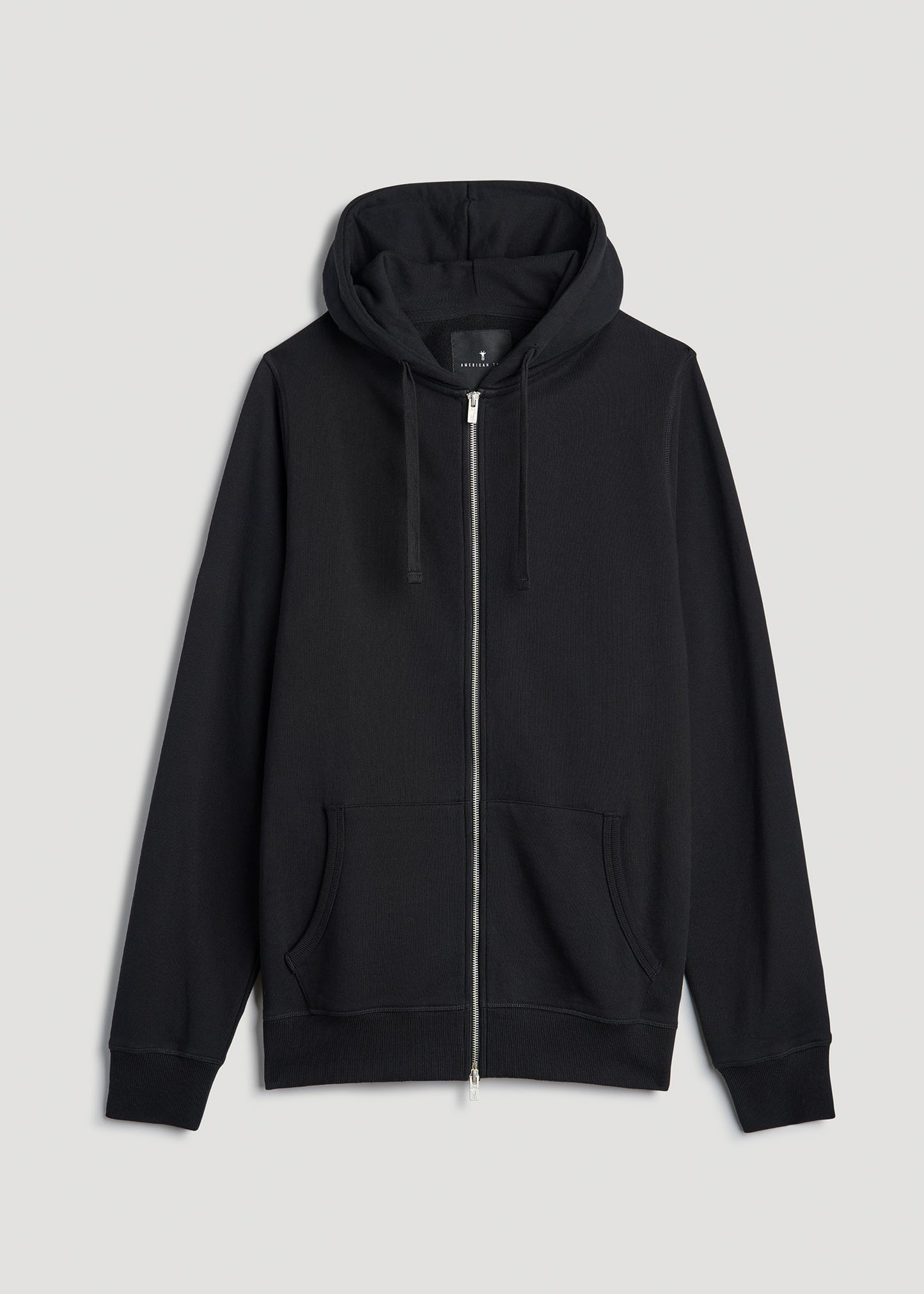 Wearever 2.0 French Terry Full-Zip Hoodie for Tall Men in Black