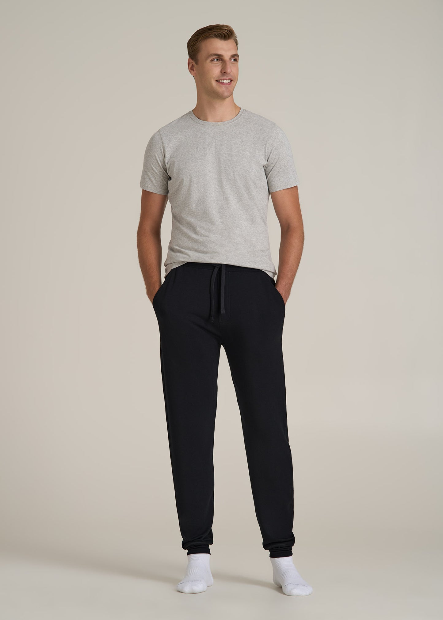 Sleep Joggers for Tall Men in Black