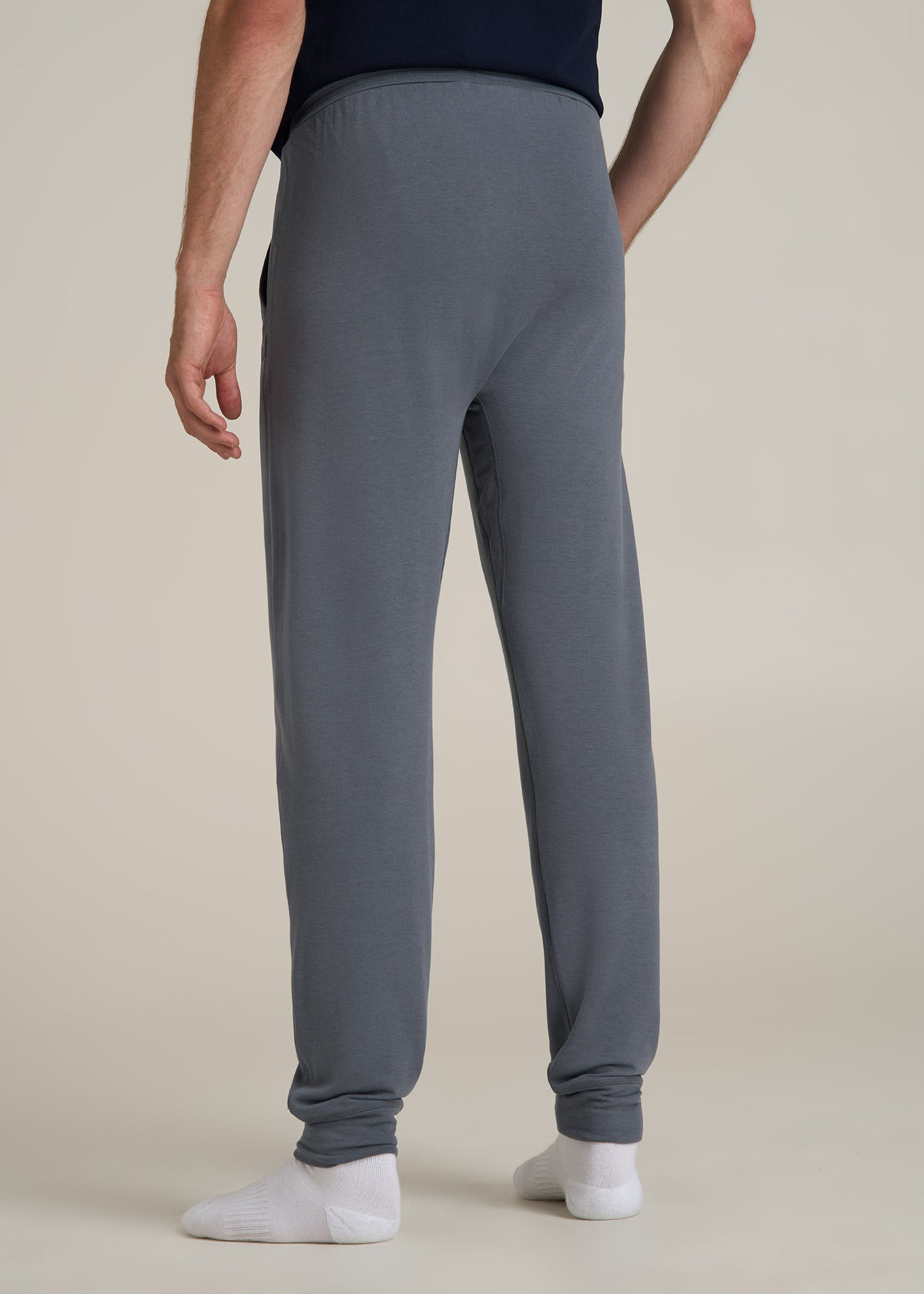 Sleep Joggers for Tall Men in Smoky Blue