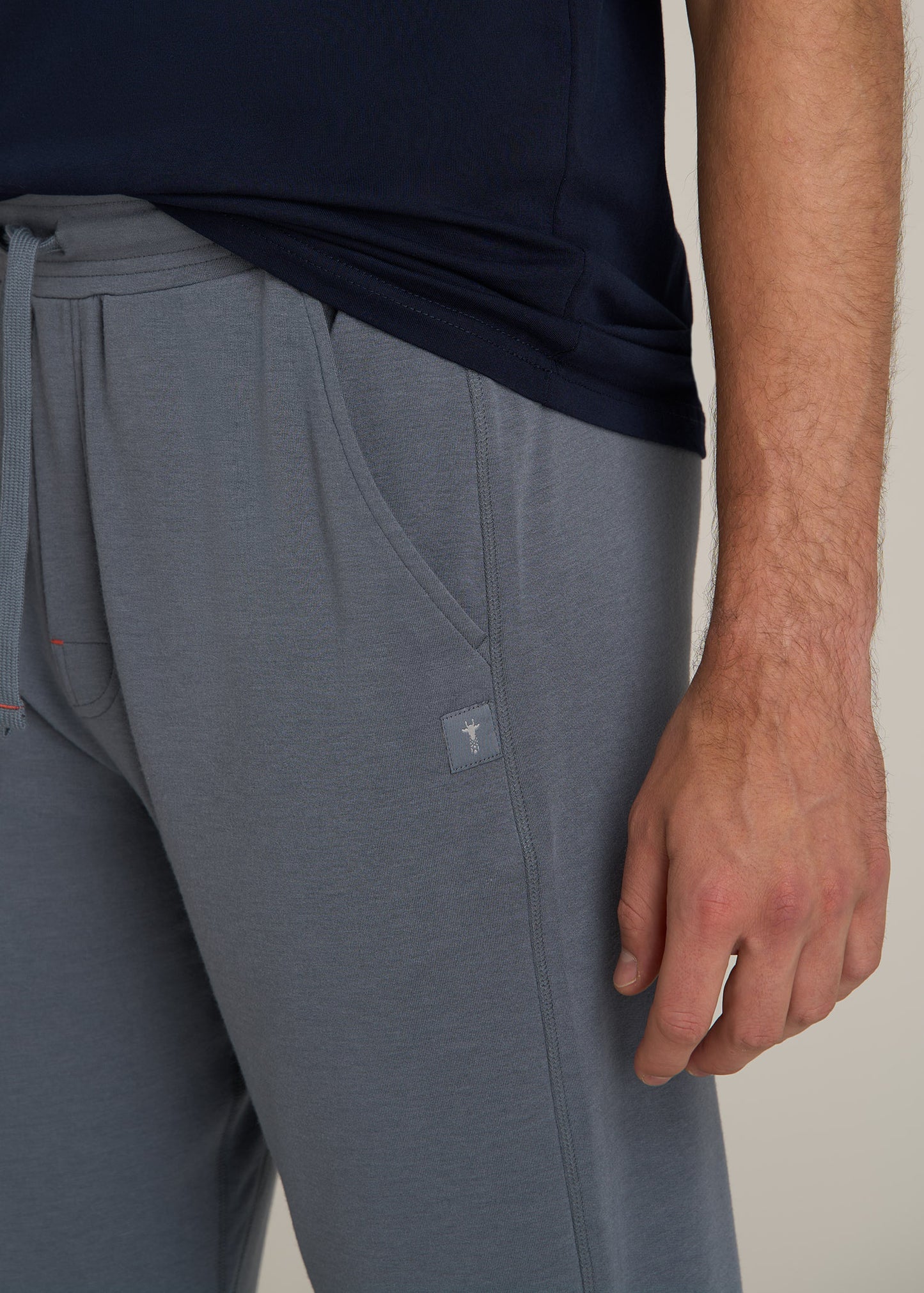 Sleep Joggers for Tall Men in Smoky Blue