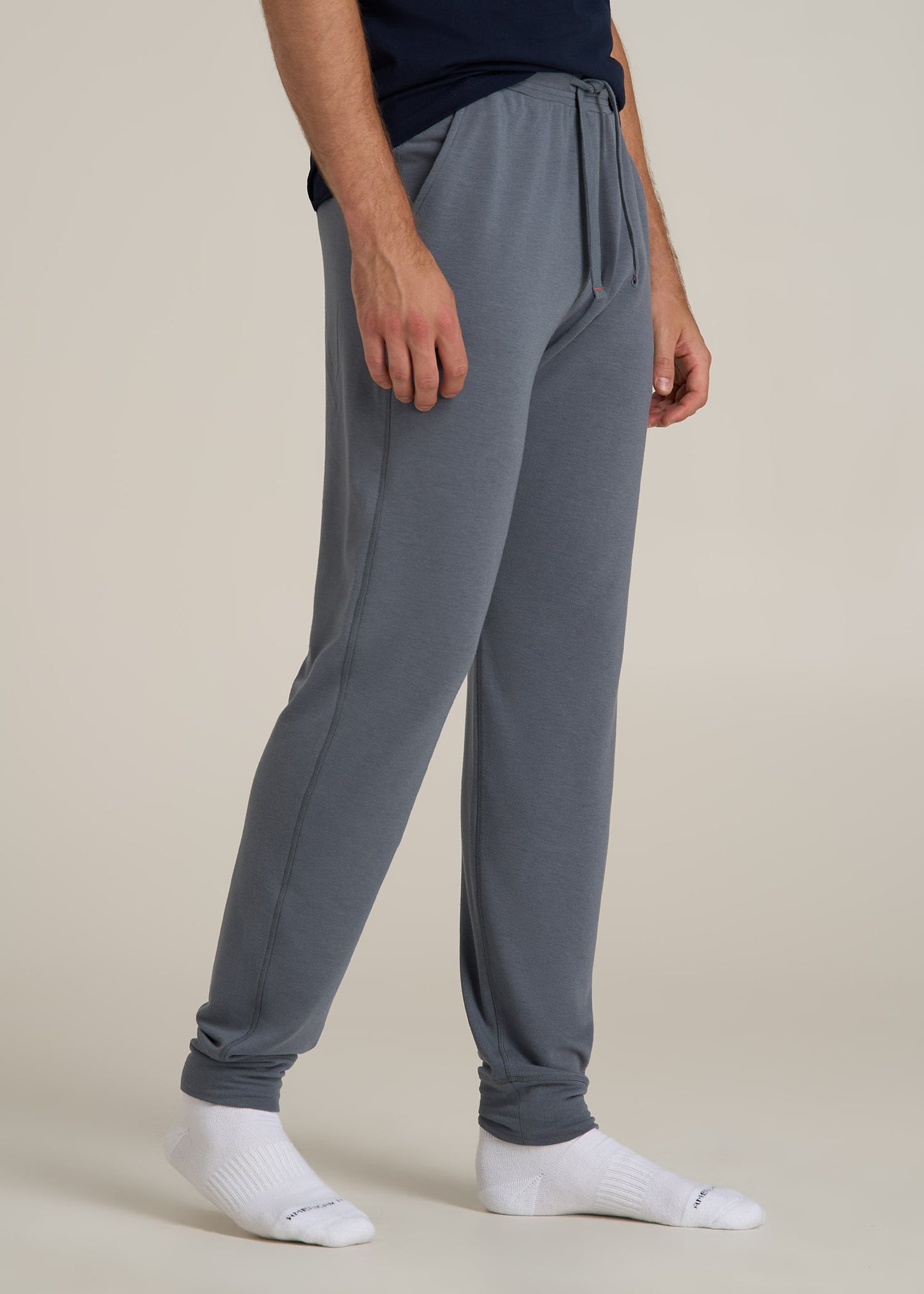 Sleep Joggers for Tall Men in Smoky Blue