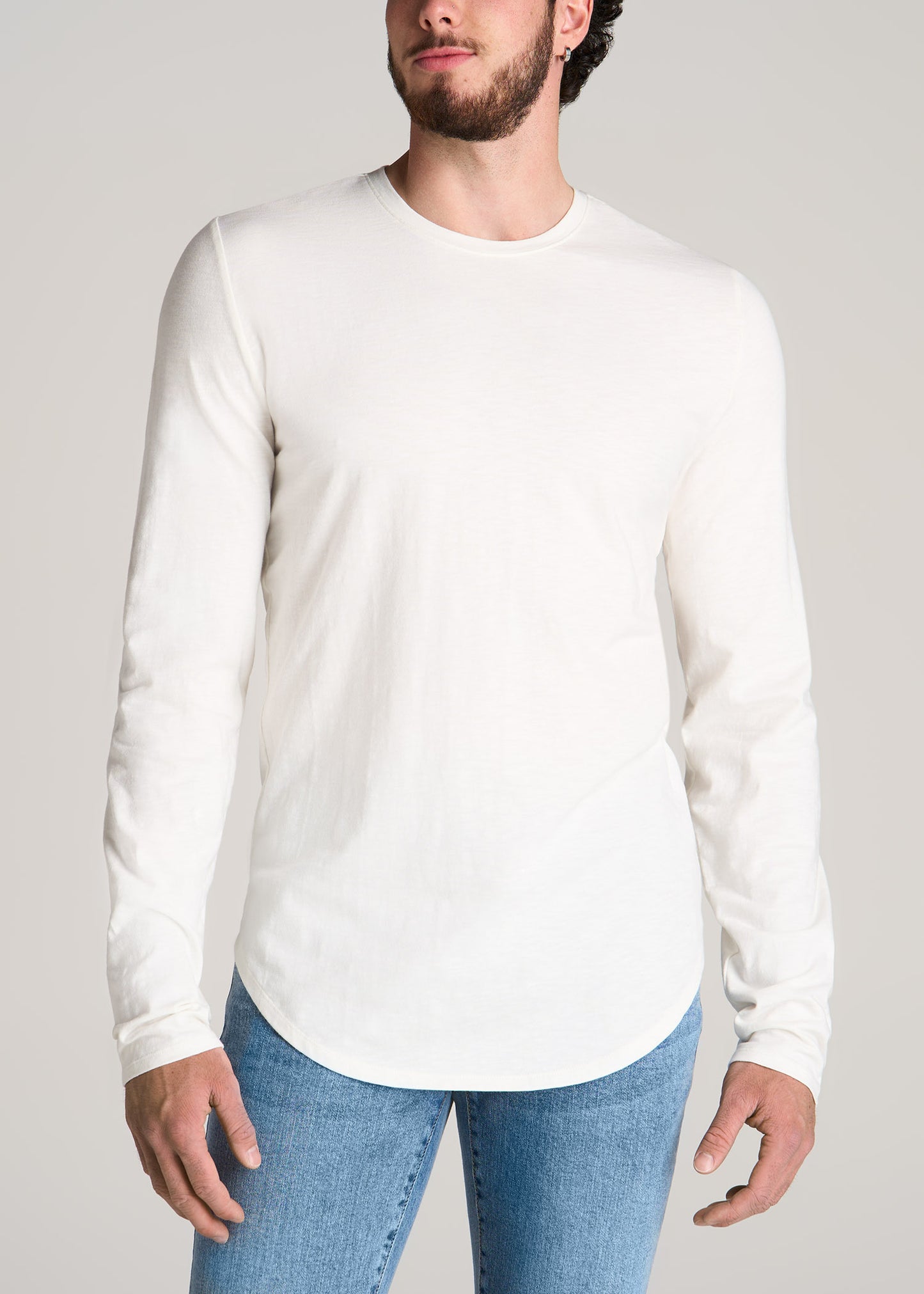 American-Tall-Men-Slub-Long-Sleeve-Scoop-Tee-Ecru-front