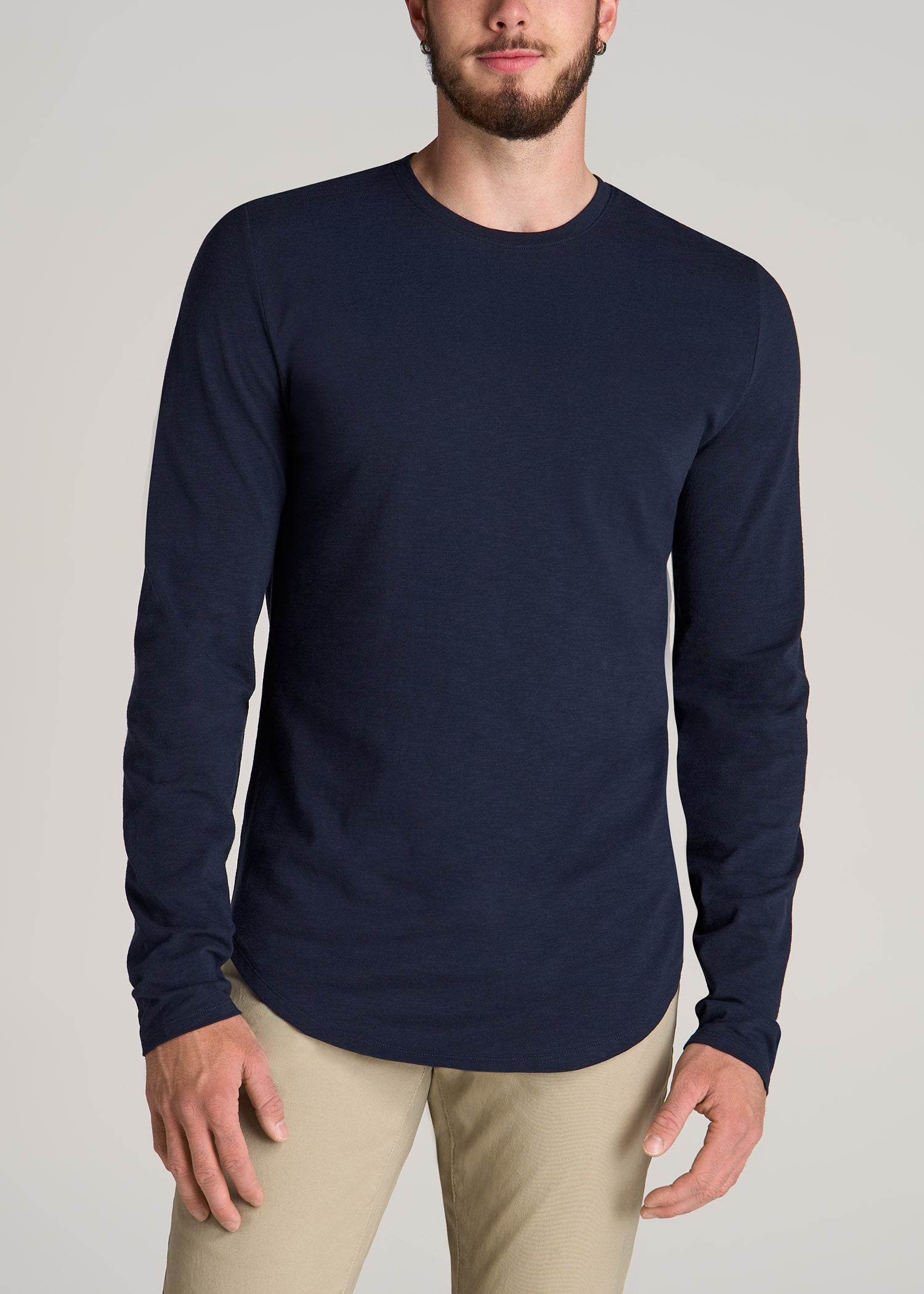 American-Tall-Men-Slub-Long-Sleeve-Scoop-Tee-Evening-Blue-front