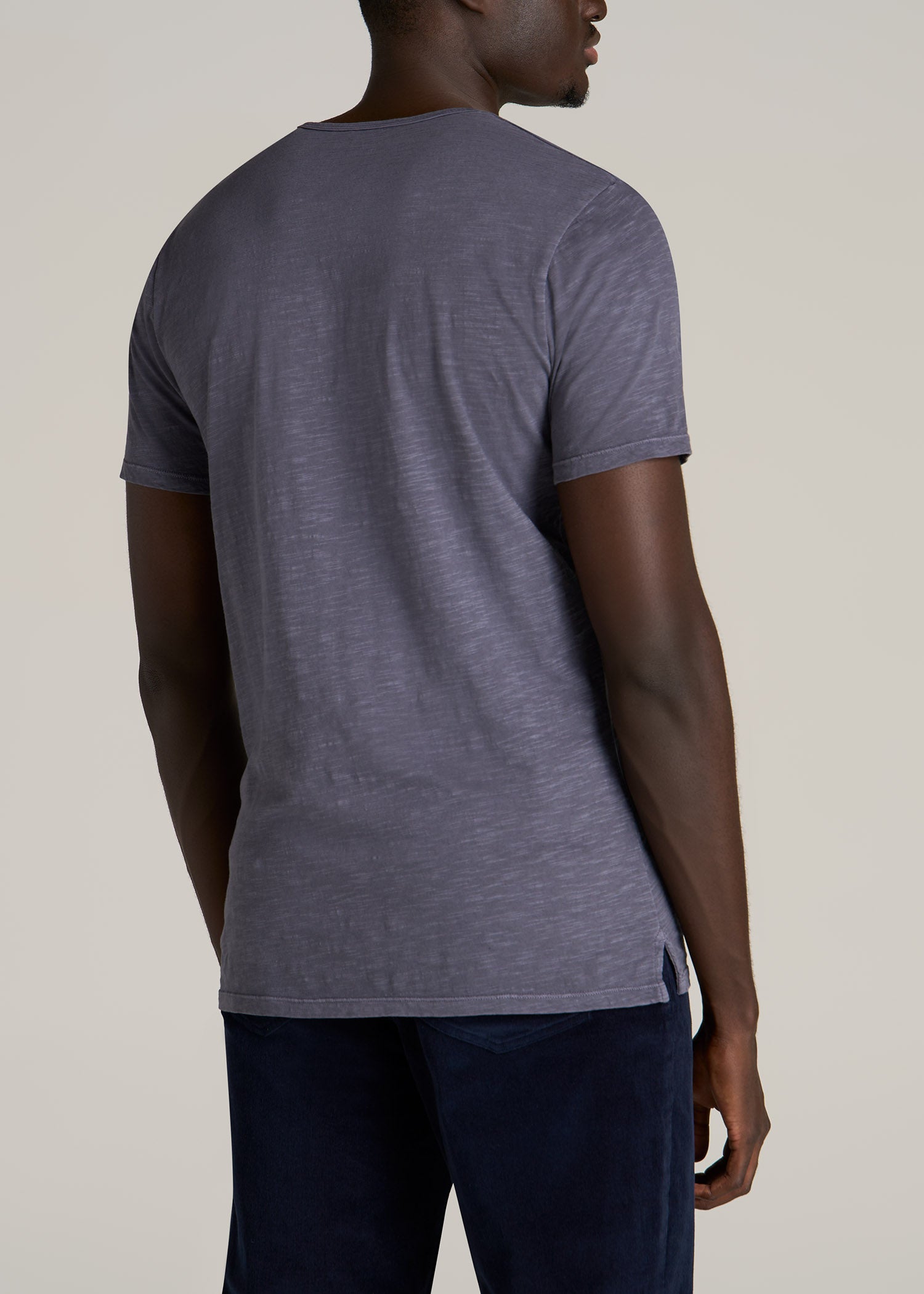 American-Tall-Men-Slub-Tee-Grey-Blue-back