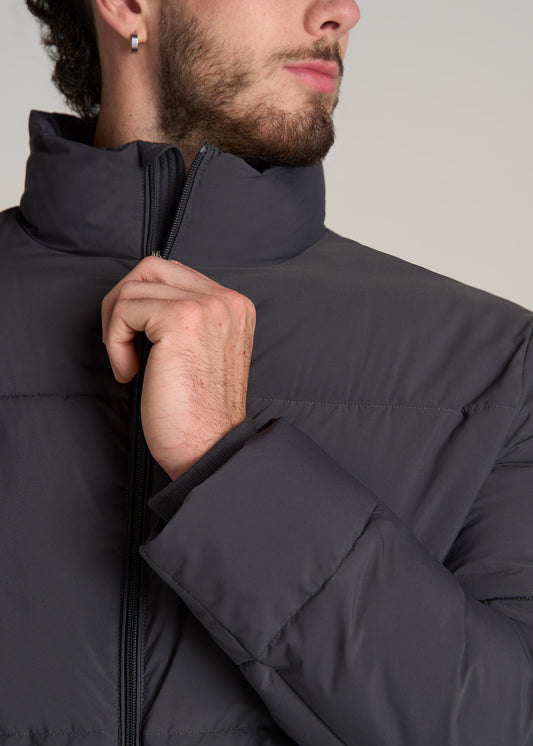 American-Tall-Men-Stand-Collar-Puffer-Coat-Iron-Grey-detail