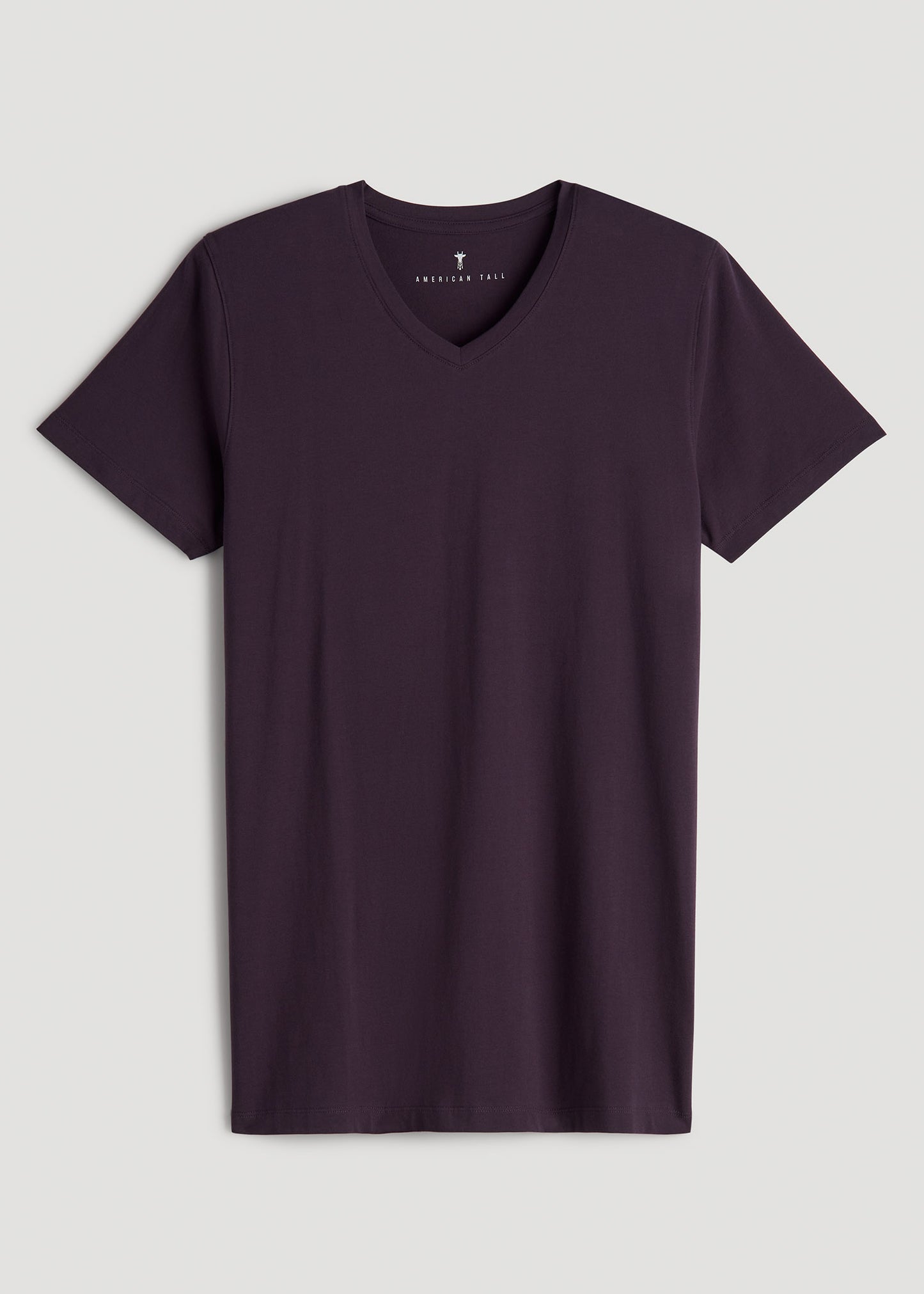 The Essential MODERN-FIT V-Neck Tee for Tall Men in Midnight Plum