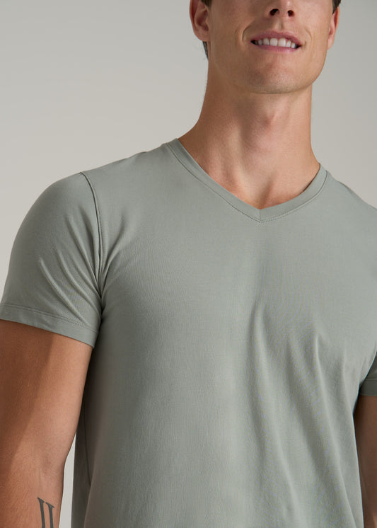 The Essential MODERN-FIT V-Neck Tee for Tall Men in Seagrass