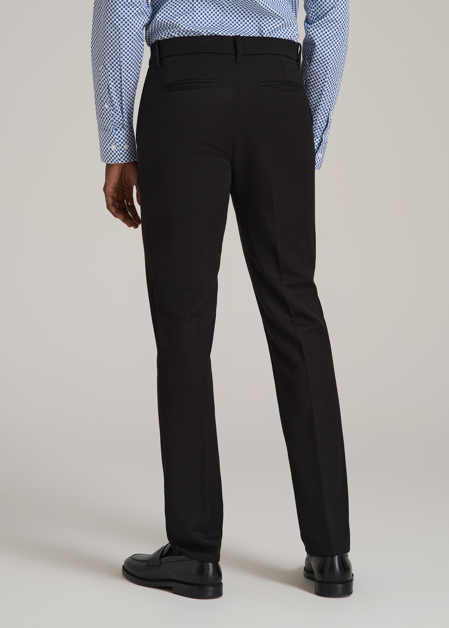 TAPERED-FIT Stretch Dress Pants for Tall Men in Black