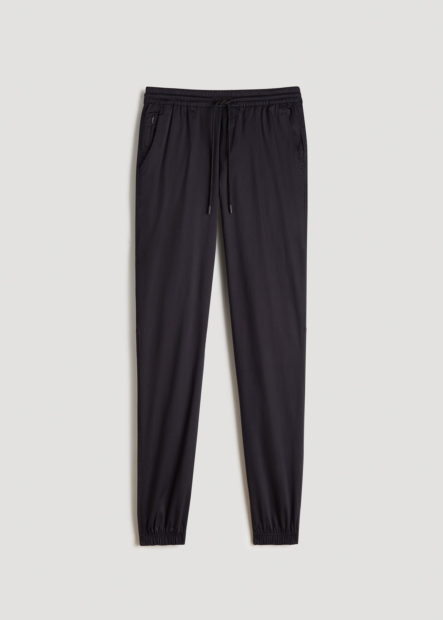 Stretch Twill Tall Men's Jogger Pants in Black